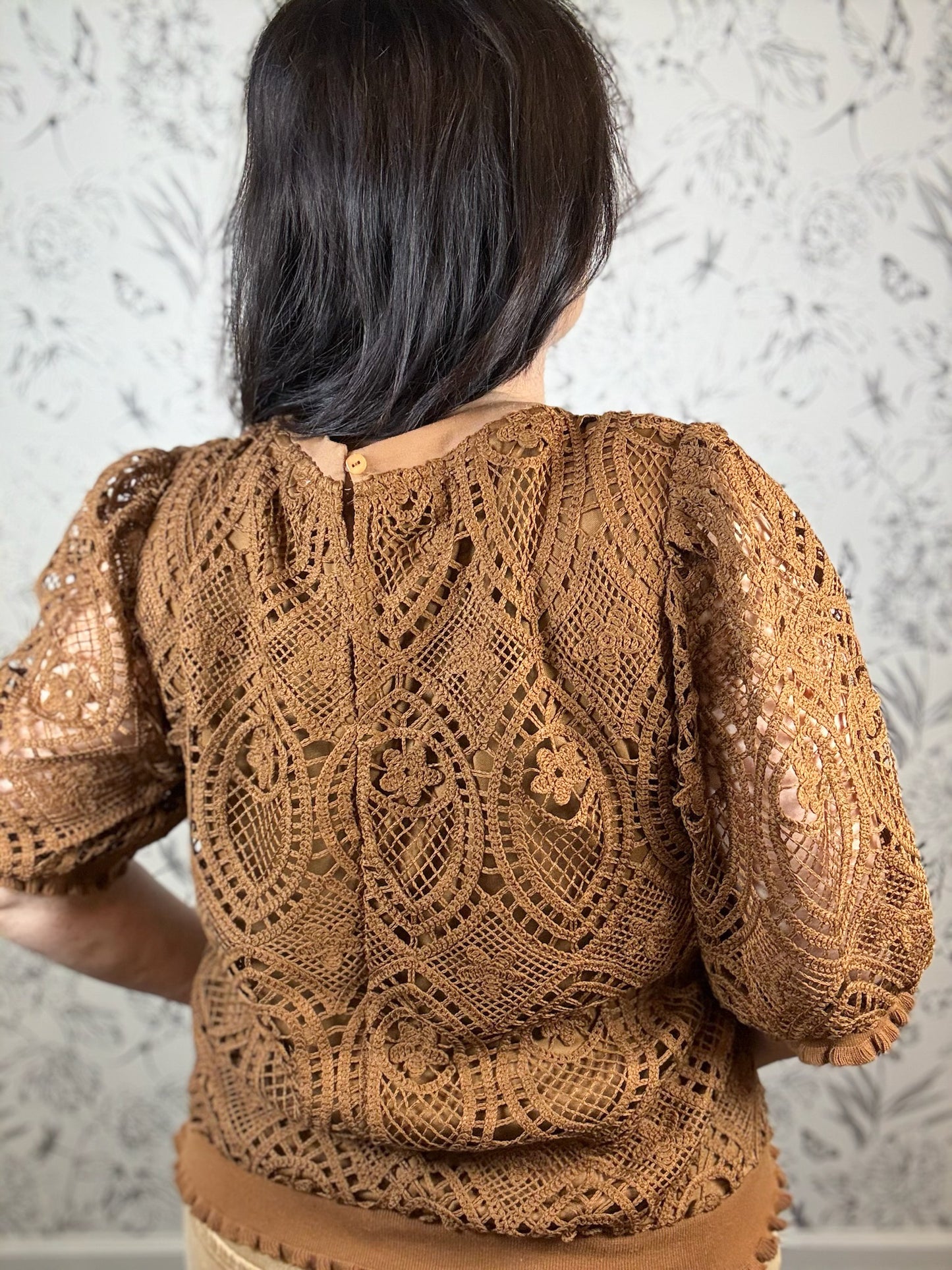 Cinnamon Lace Blouse