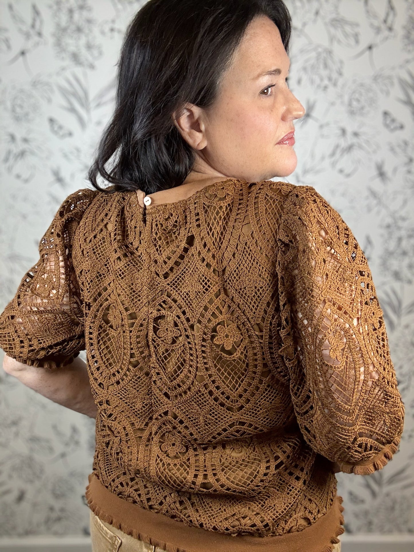 Cinnamon Lace Blouse