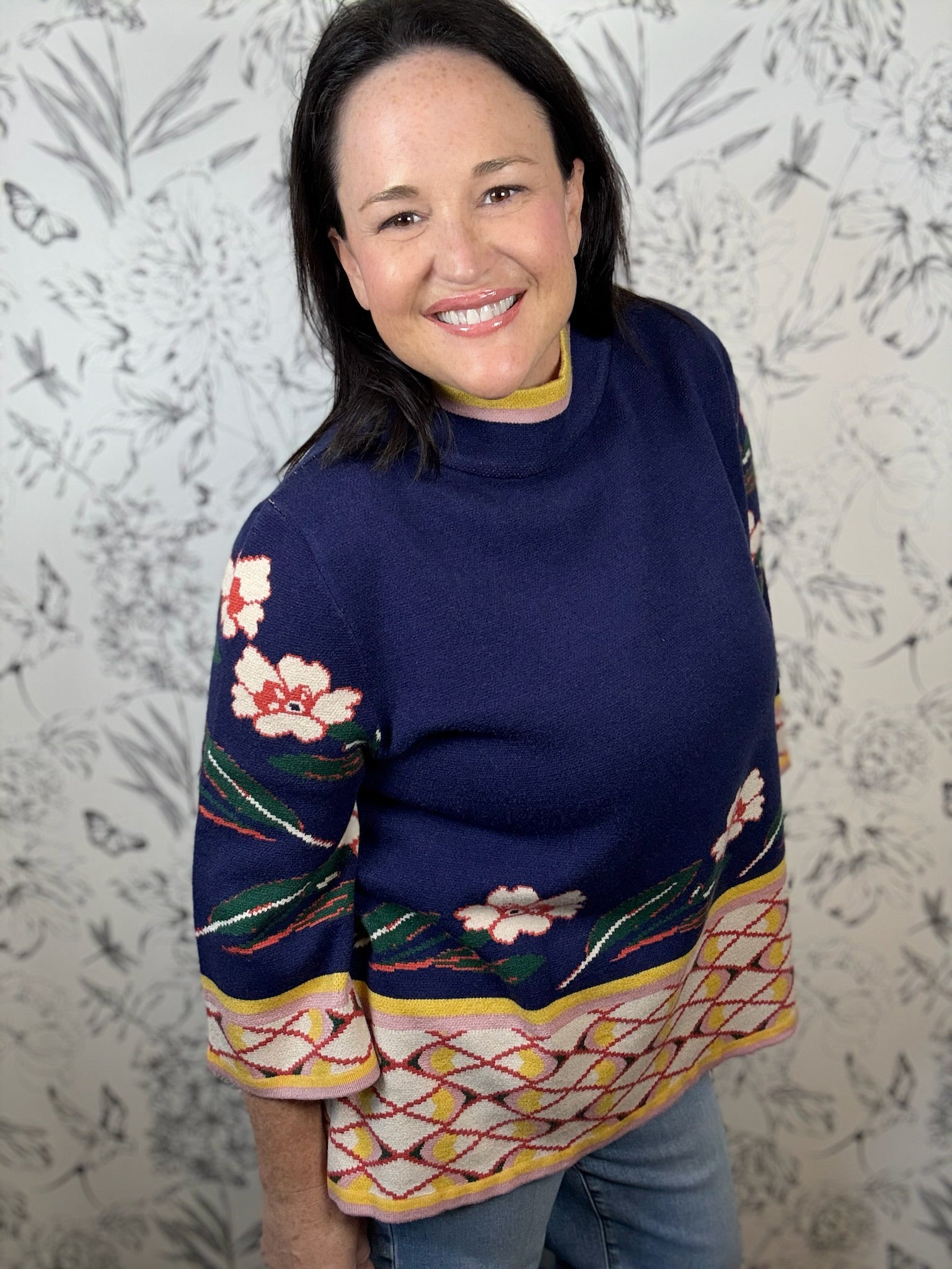 Midnight Flora Mock - Best & Co. Boutique