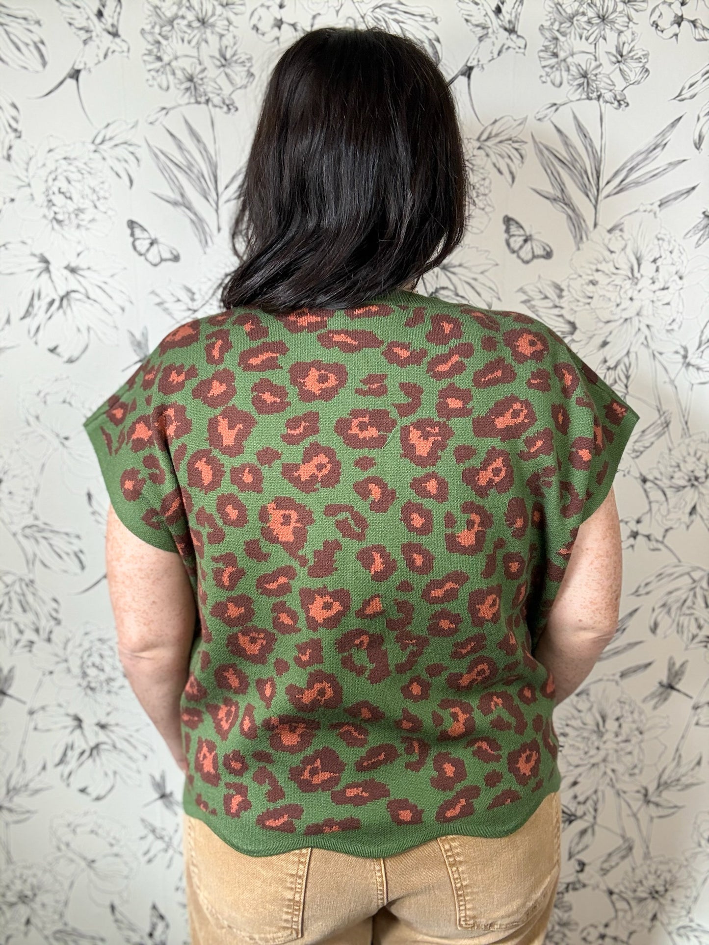 Hushed Hunt Leopard Knit Top