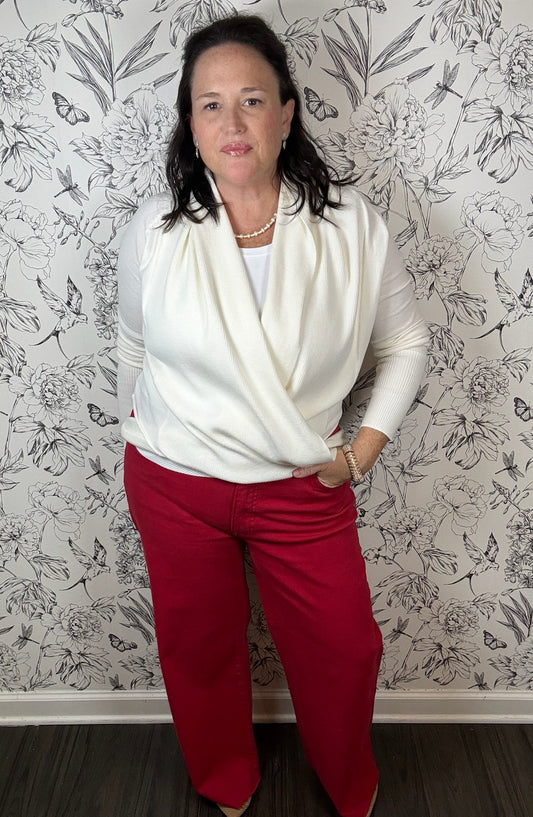 Ellie Criss-Cross Cardigan - Best & Co. Boutique
