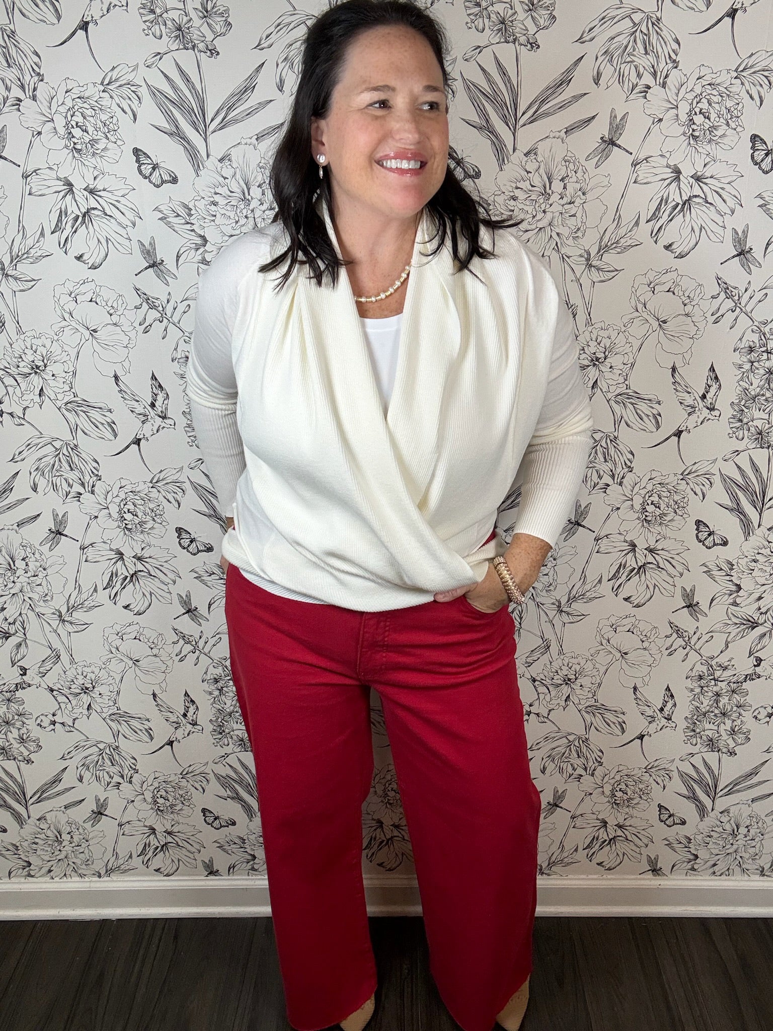 Ellie Criss-Cross Cardigan - Best & Co. Boutique