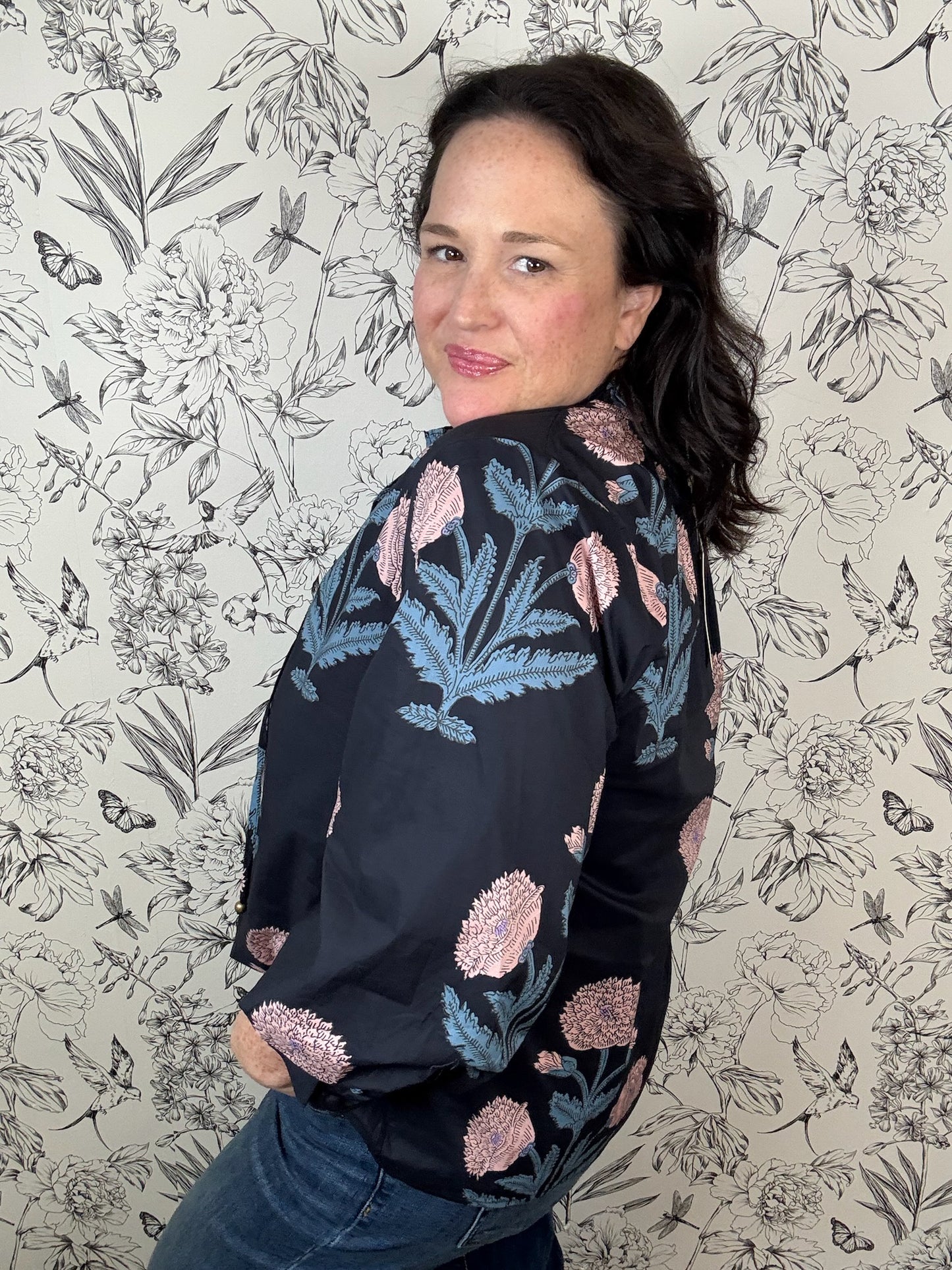 Indigo Garden Blouse