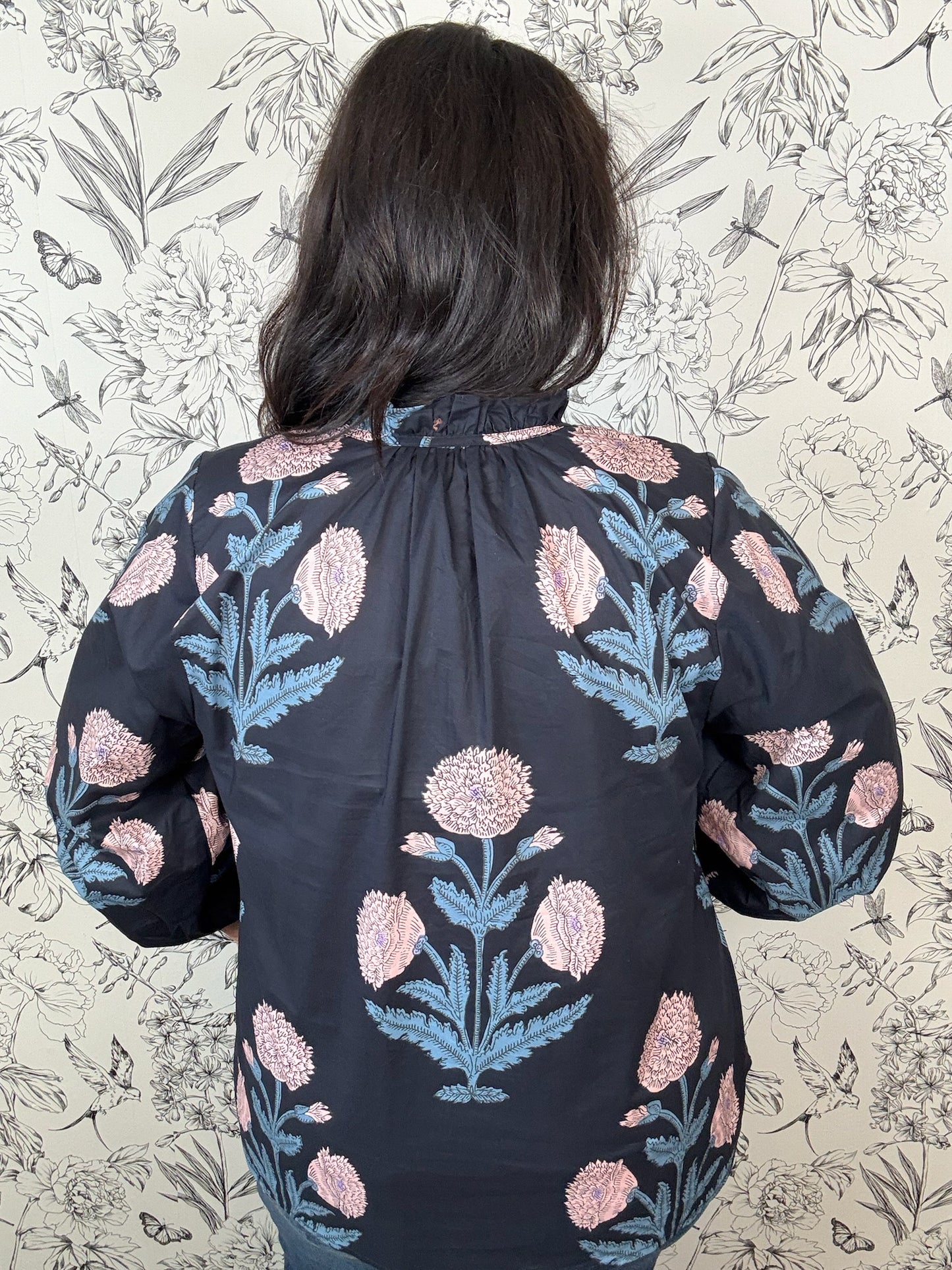 Indigo Garden Blouse
