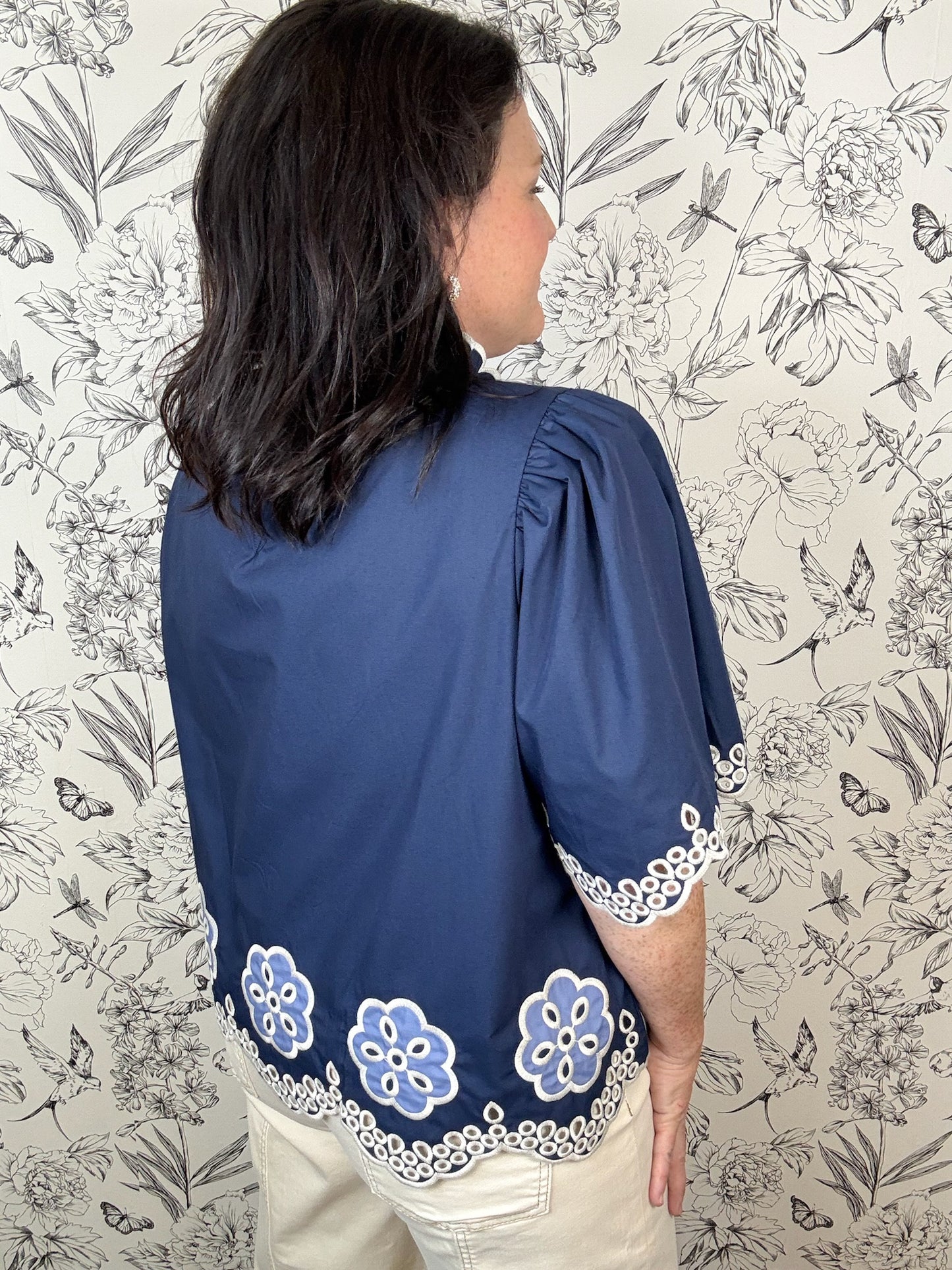 Midnight Trim Blouse