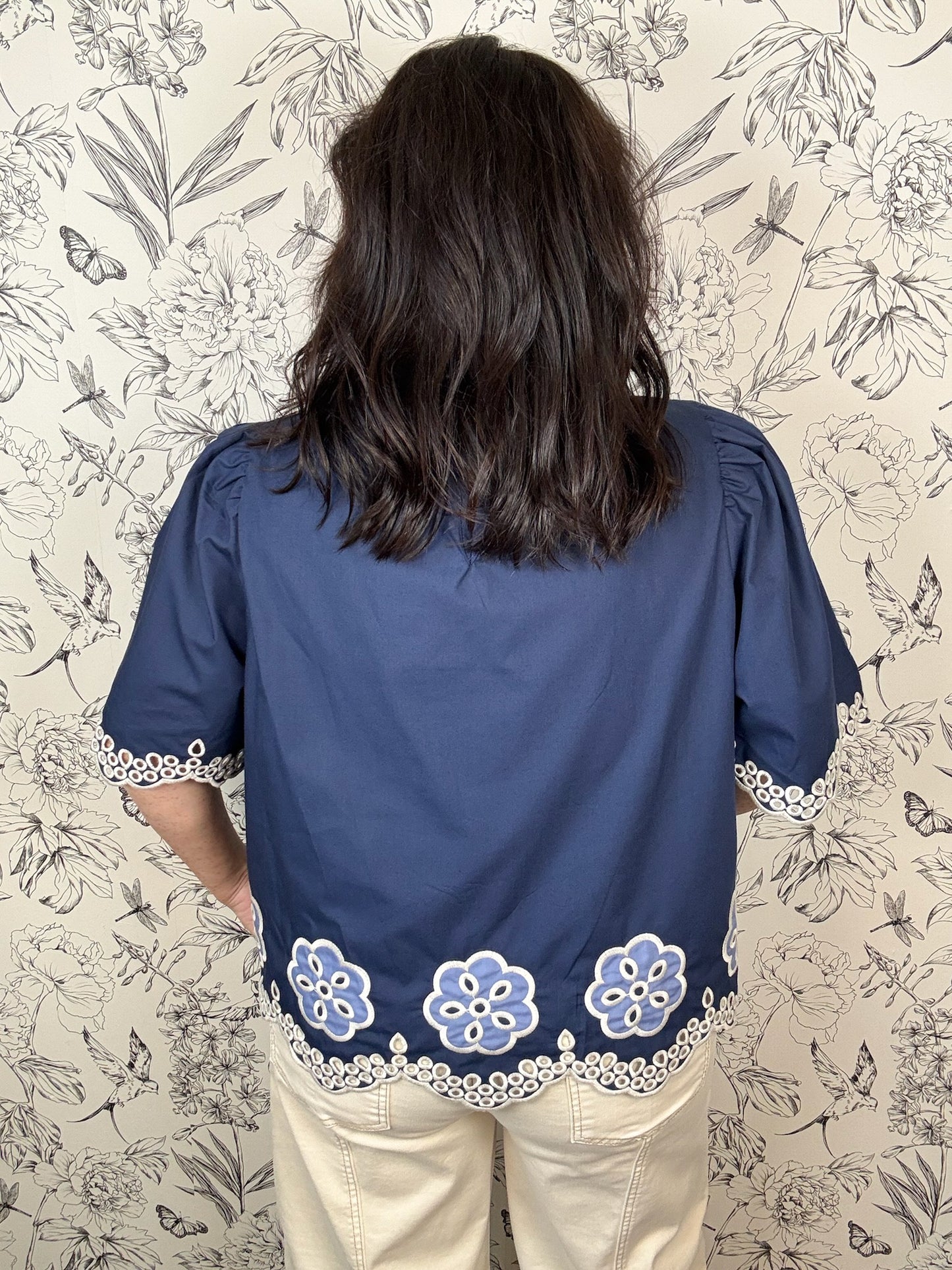 Midnight Trim Blouse