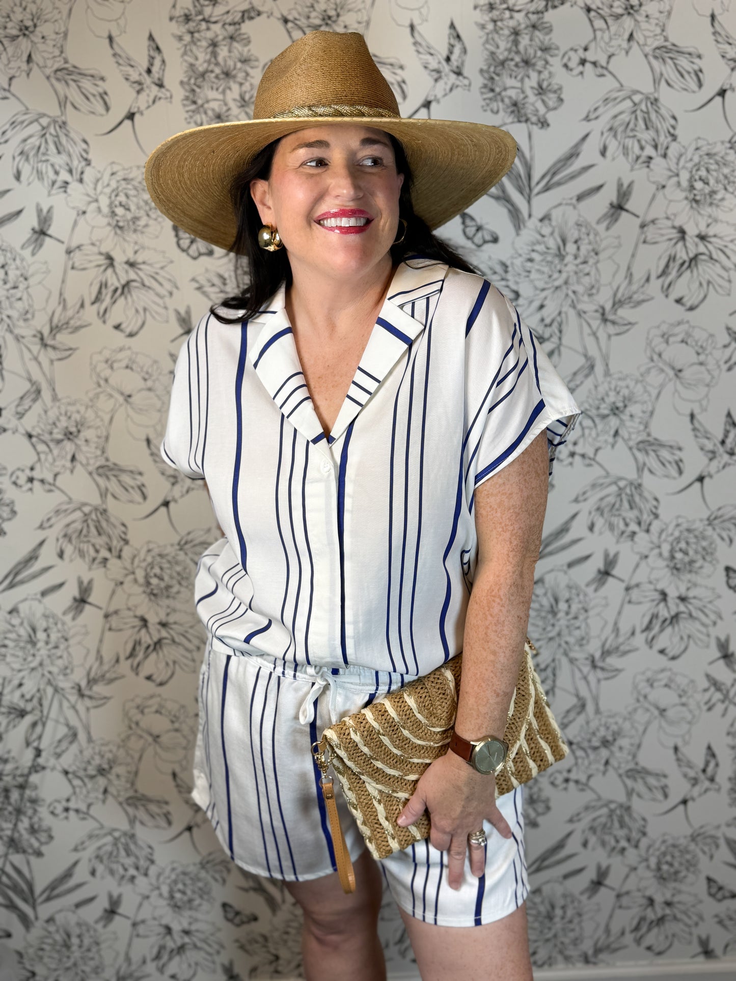 Monoco Stripe Boxy Top