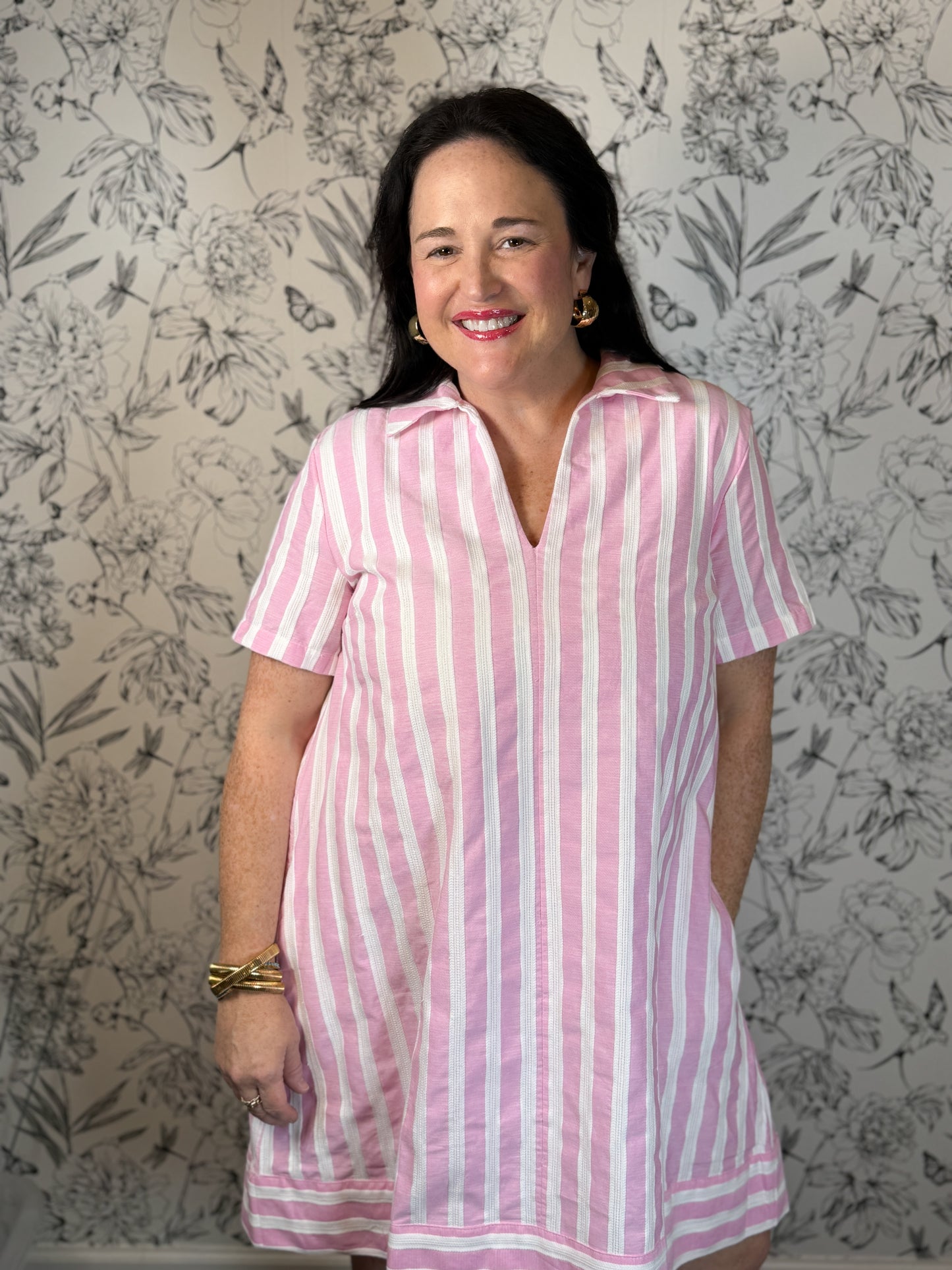 Pink Piper Stripe Mini