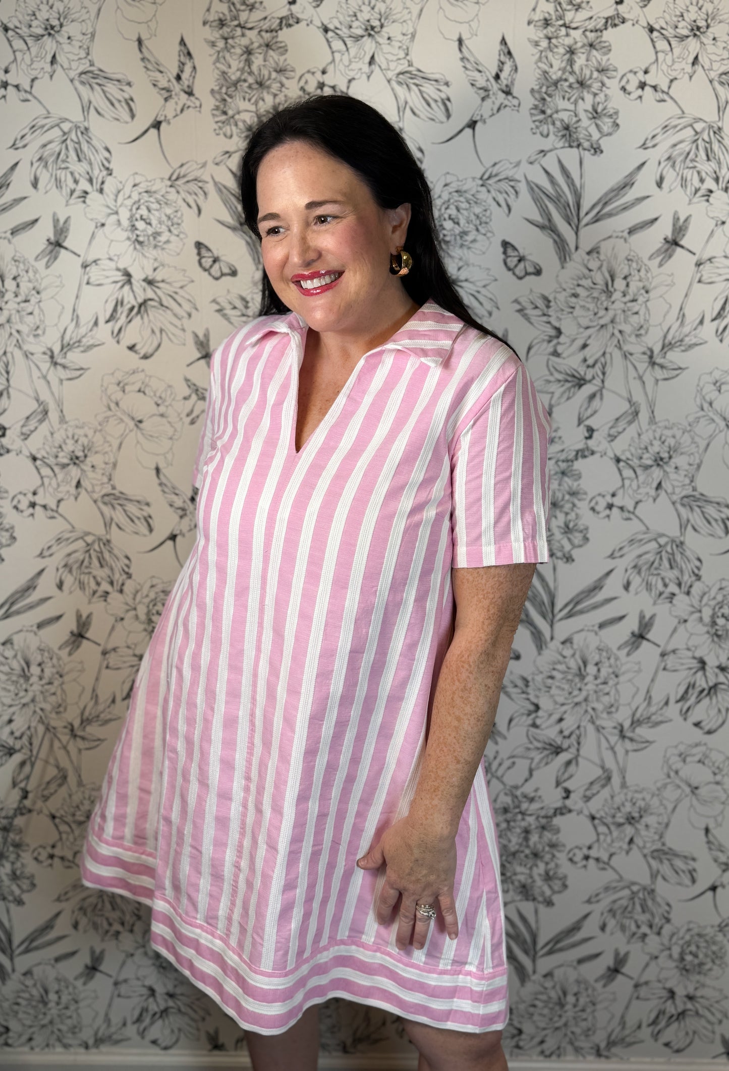 Pink Piper Stripe Mini