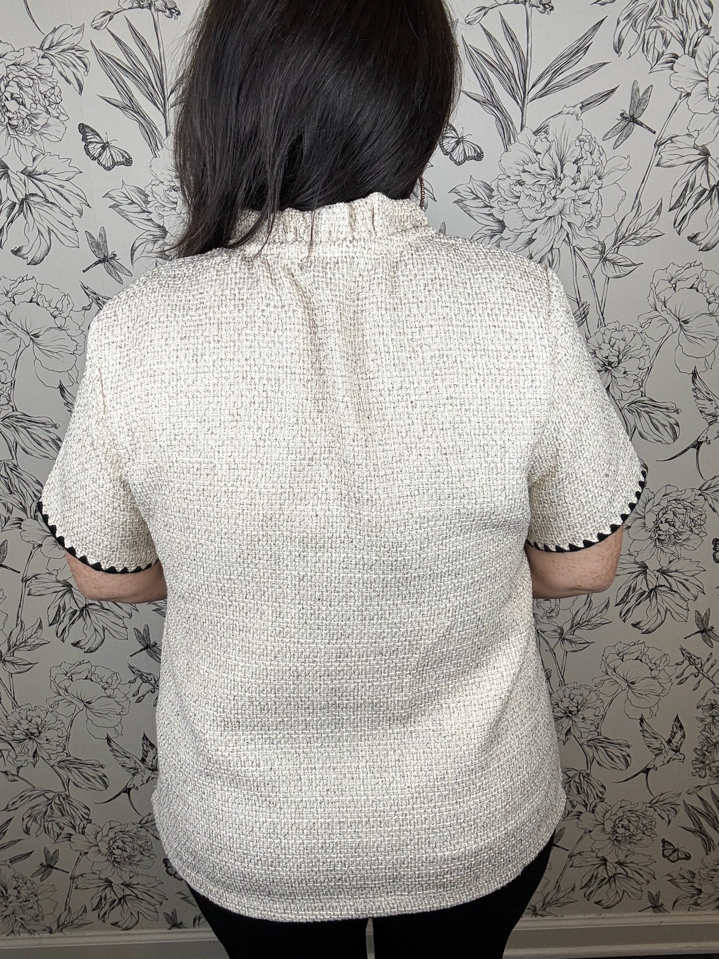 City Chic Tweed Blouse