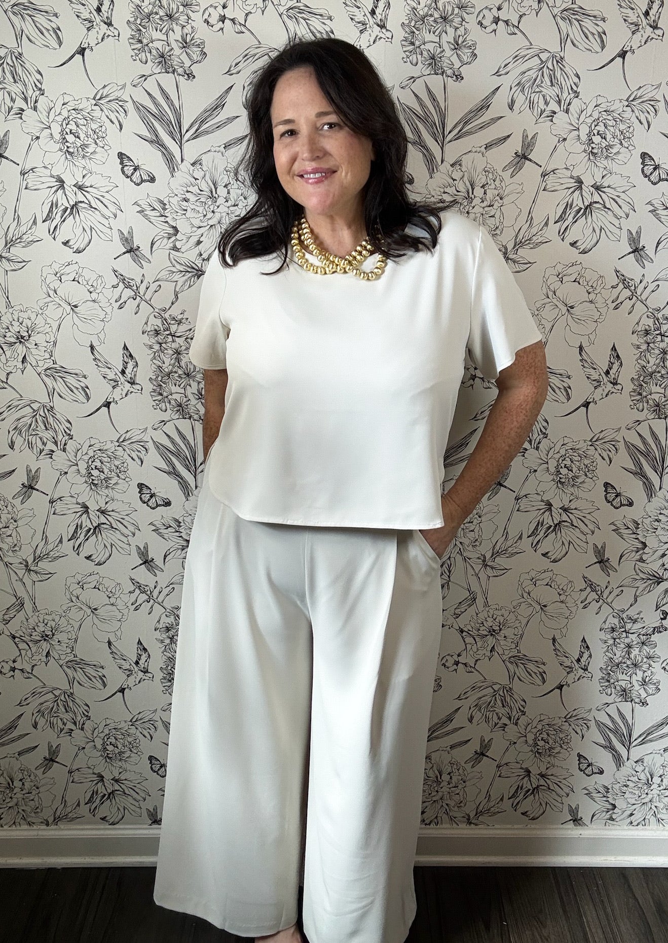 Crisp Morning Tailored Top