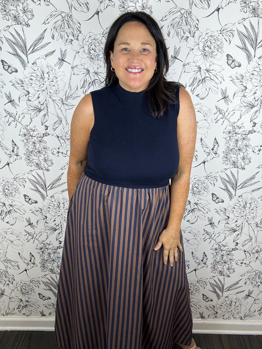 Changing Seasons Striped Midi