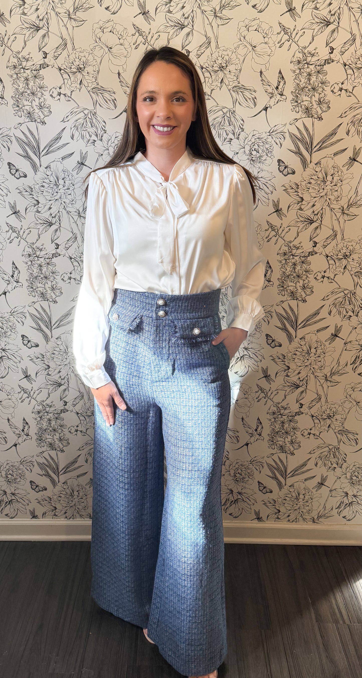 The Julia Tweed Pant - Best & Co. Boutique