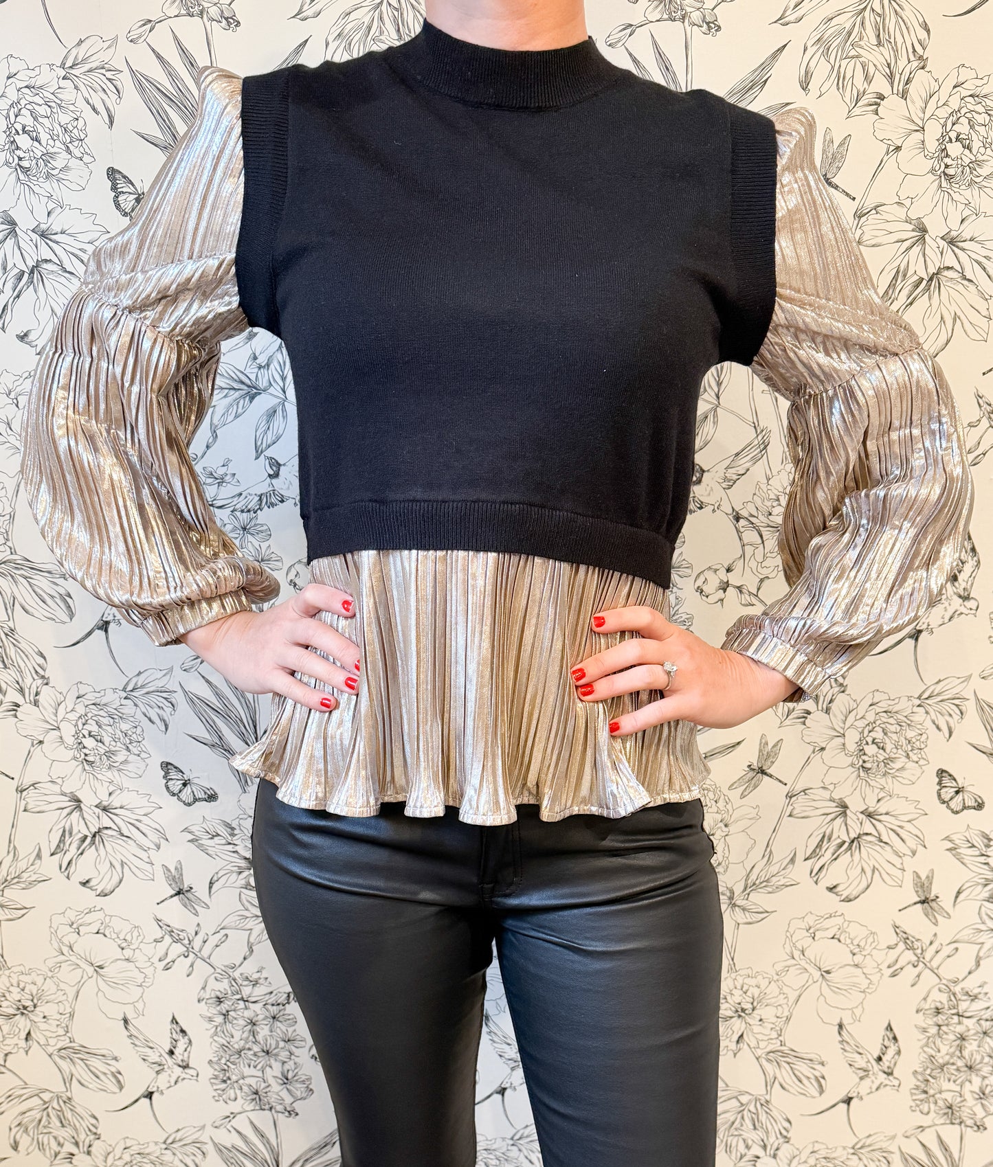 The Cree Metallic top - Best & Co. Boutique