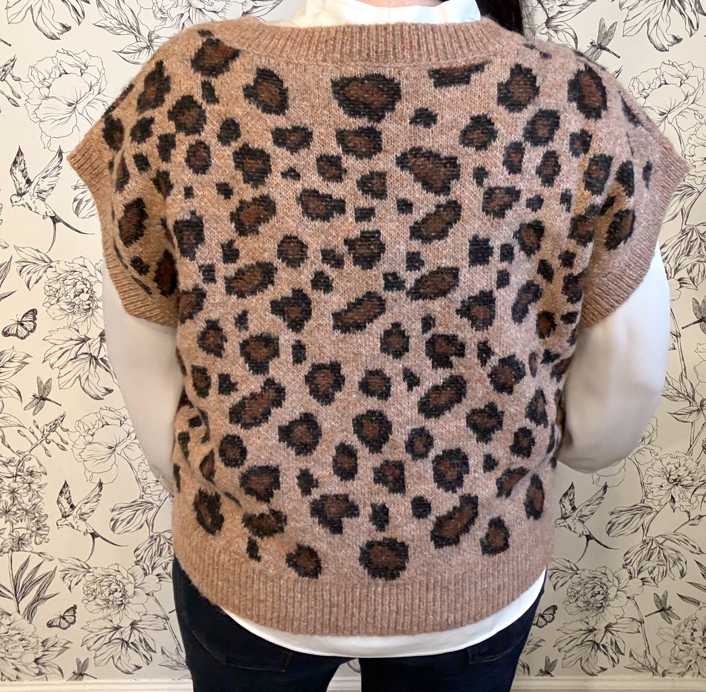 The Brooke Leopard Sweater Vest - Best & Co. Boutique