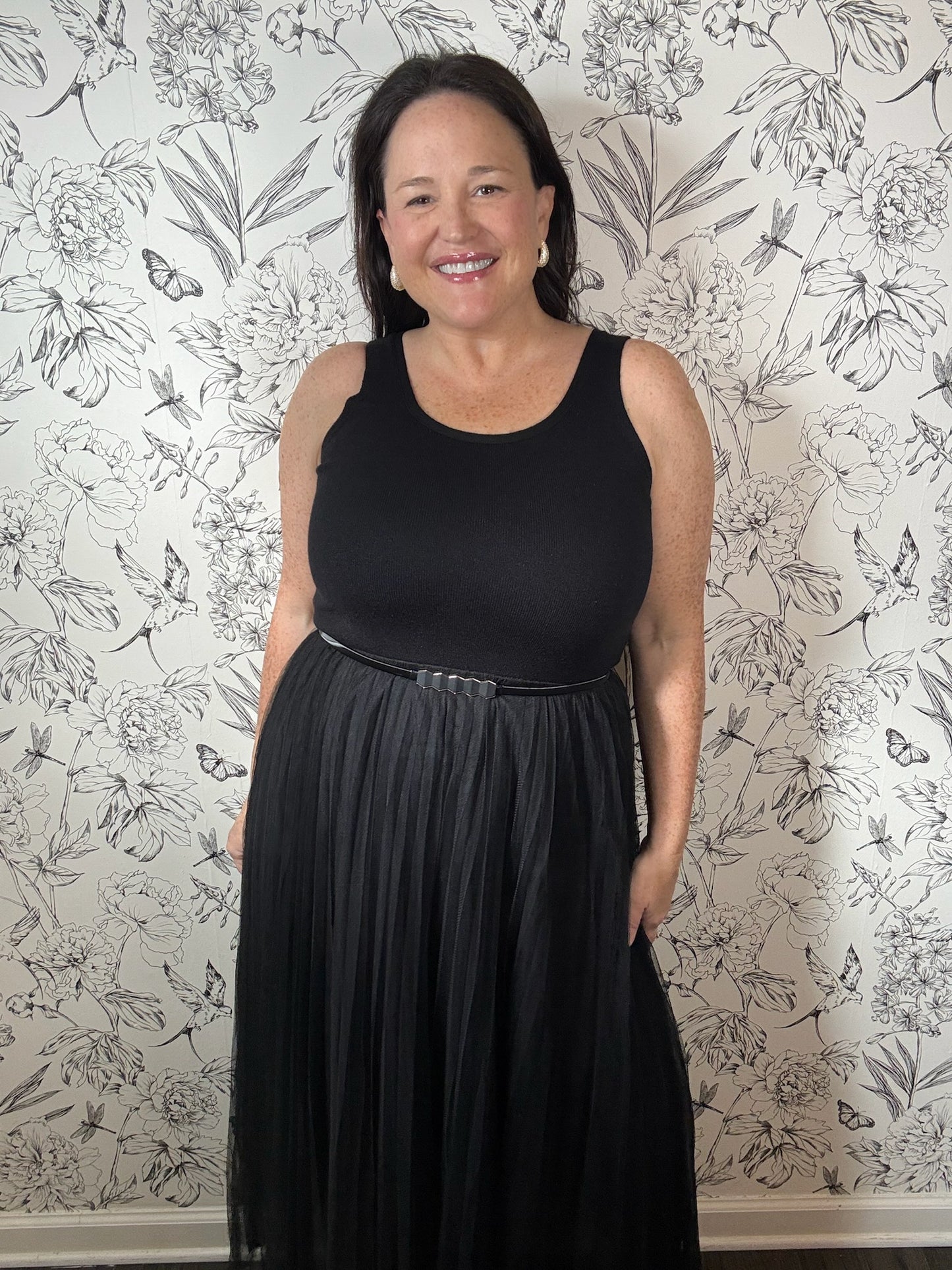 Ballet Noir Midi Dress