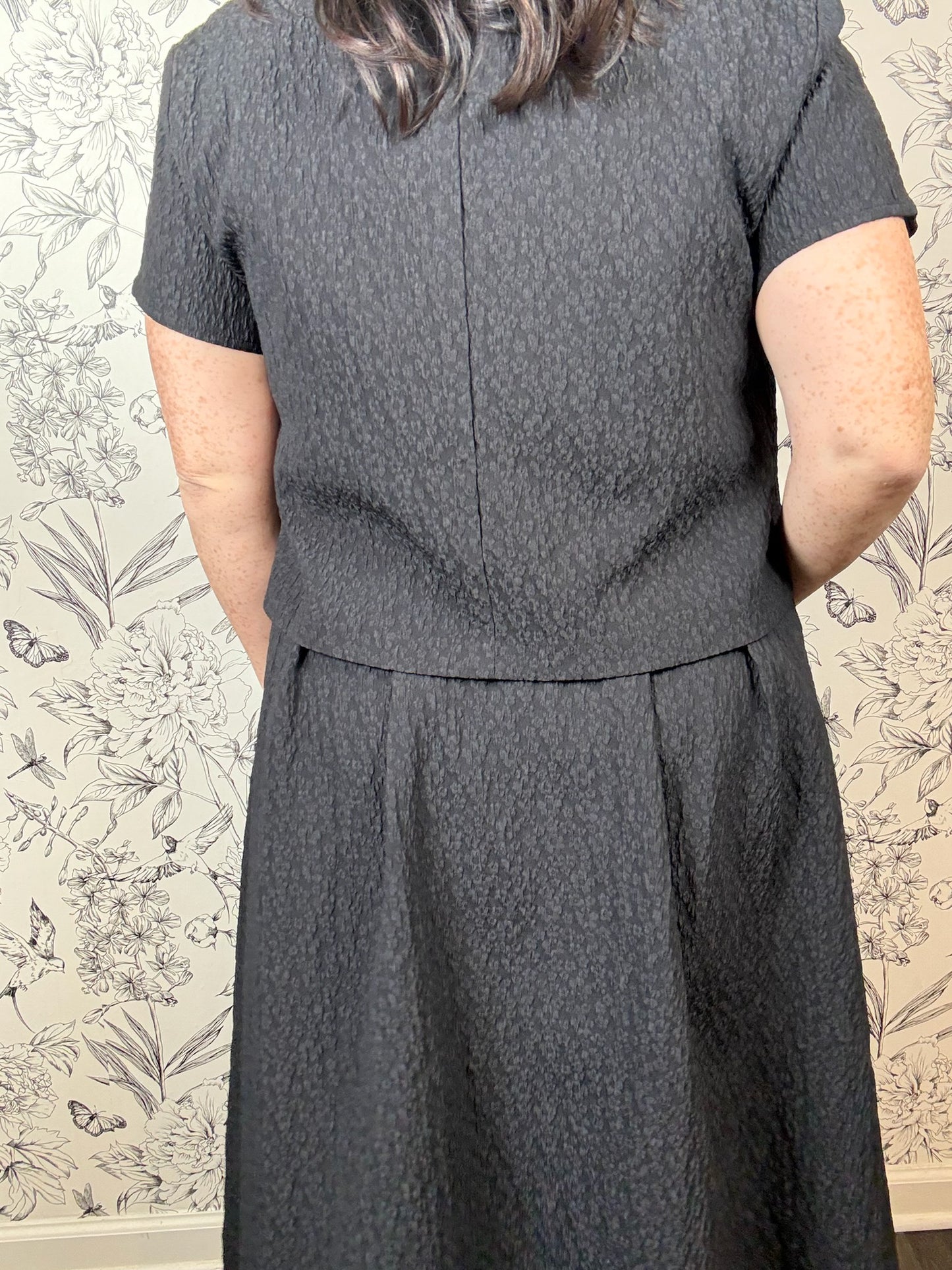 Noir Soiree Midi Skirt