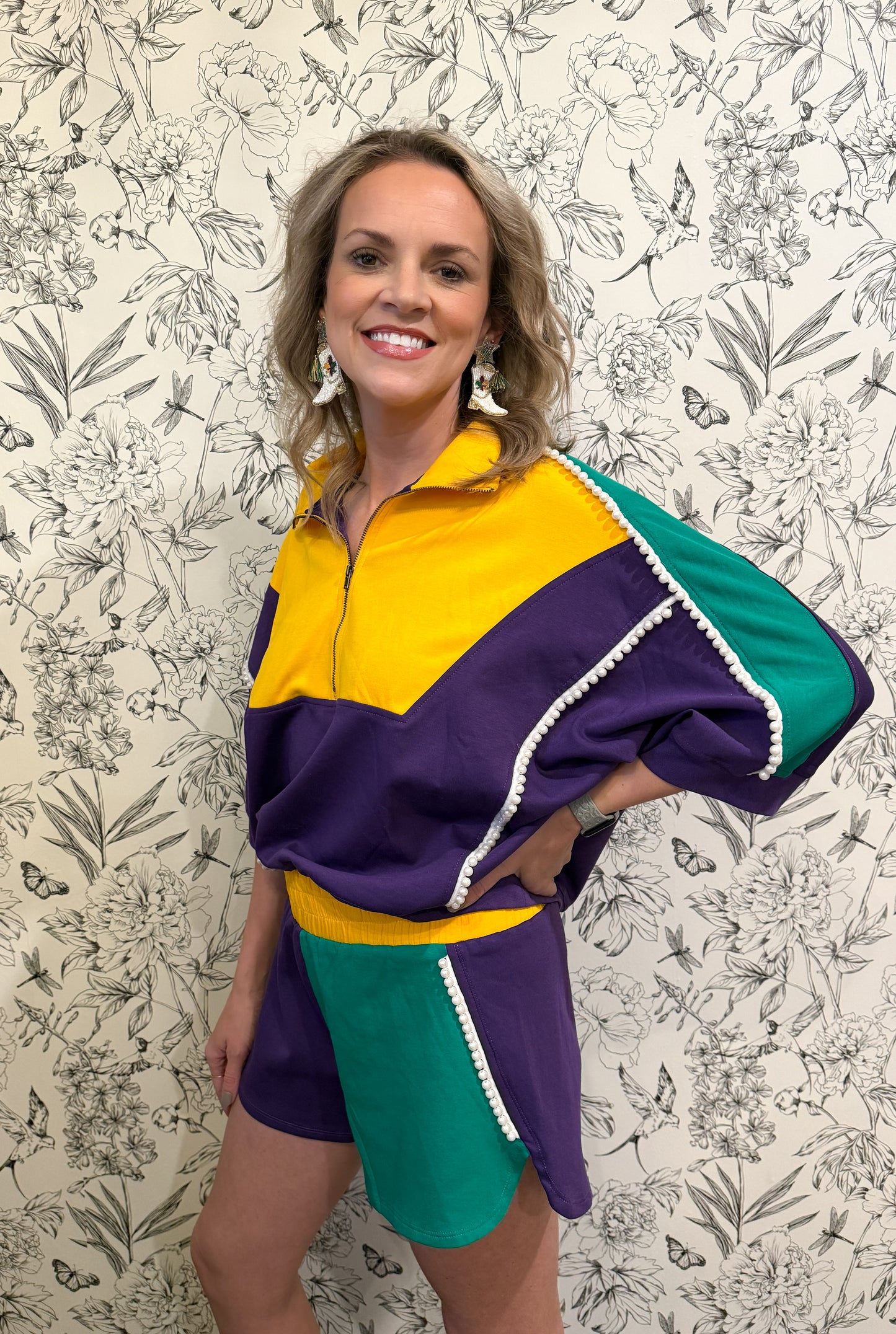 The Endy Mardi Gras Shorts - Best & Co. Boutique