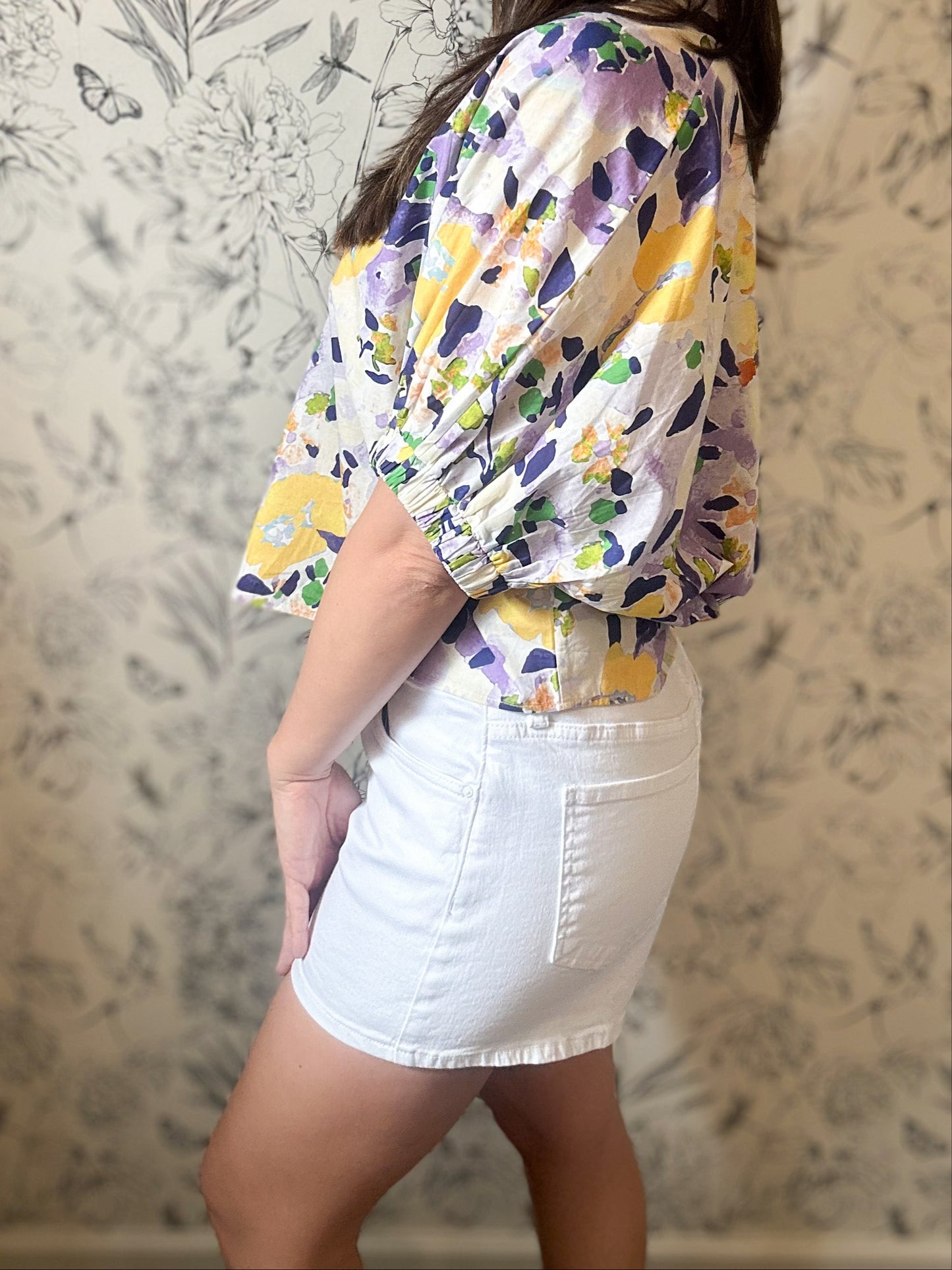 The Jane High Rise Short (White) - Best & Co. Boutique