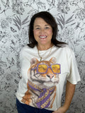 game day lsu tiger rhinestone tee