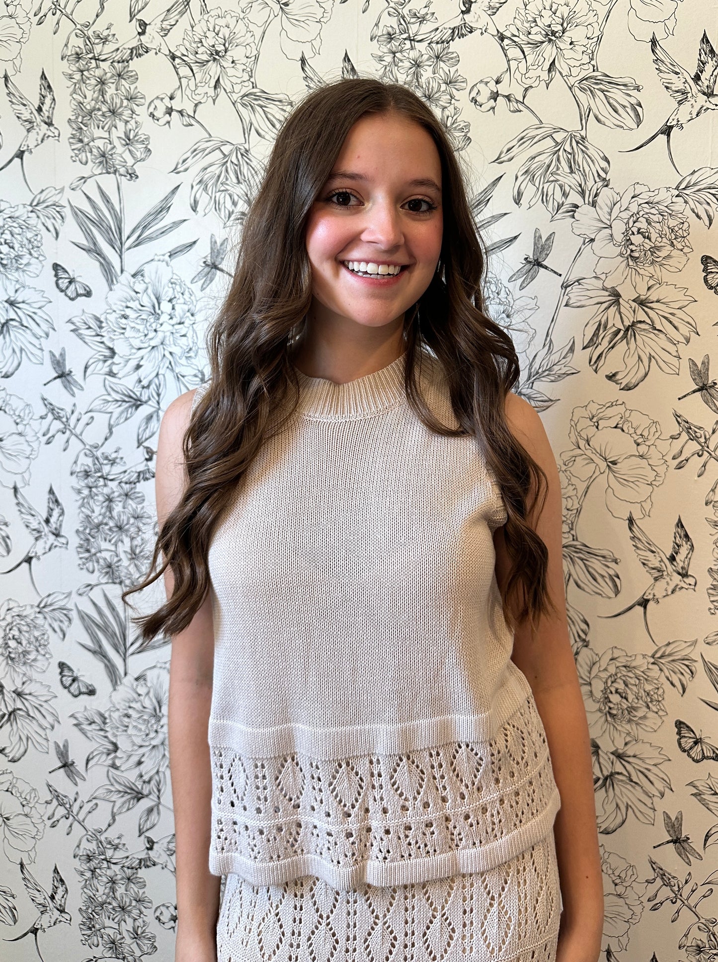 The Amber Knit Crochet Top - Best & Co. Boutique