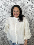 ivory eyelet blouse FATE