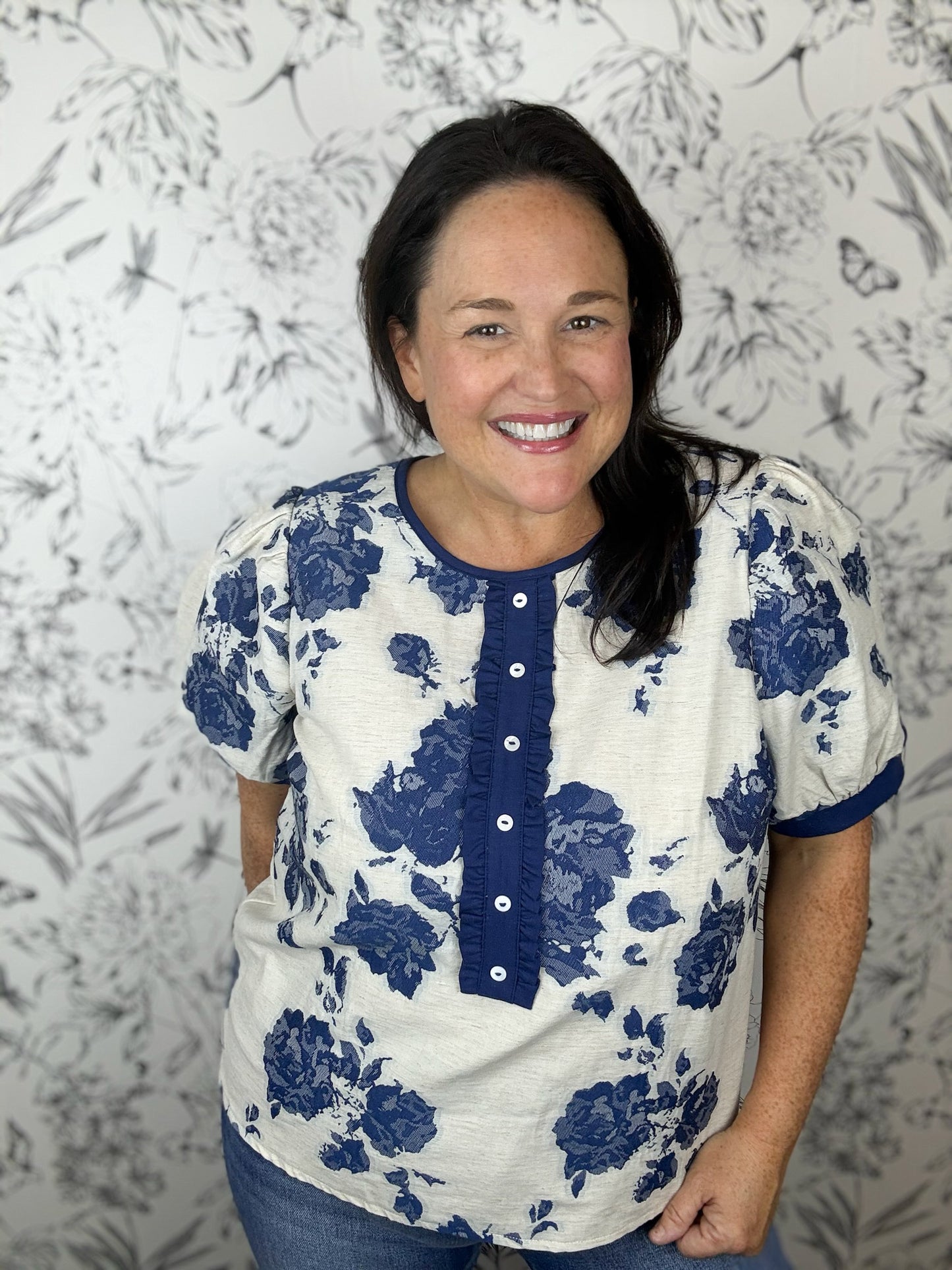 Blue Hour Bloom Blouse