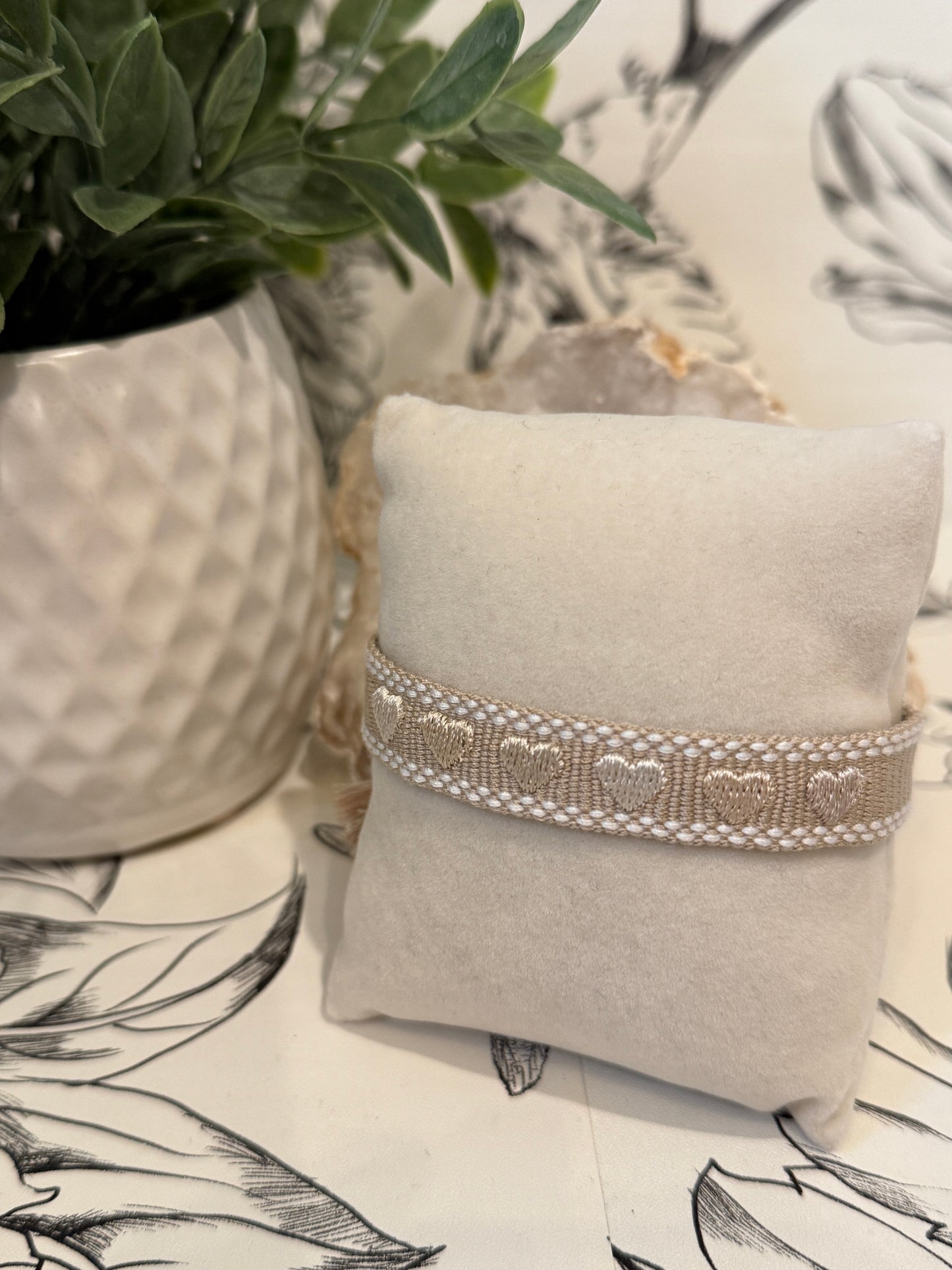 Mini Hearts Woven Tassel Bracelet - Best & Co. Boutique