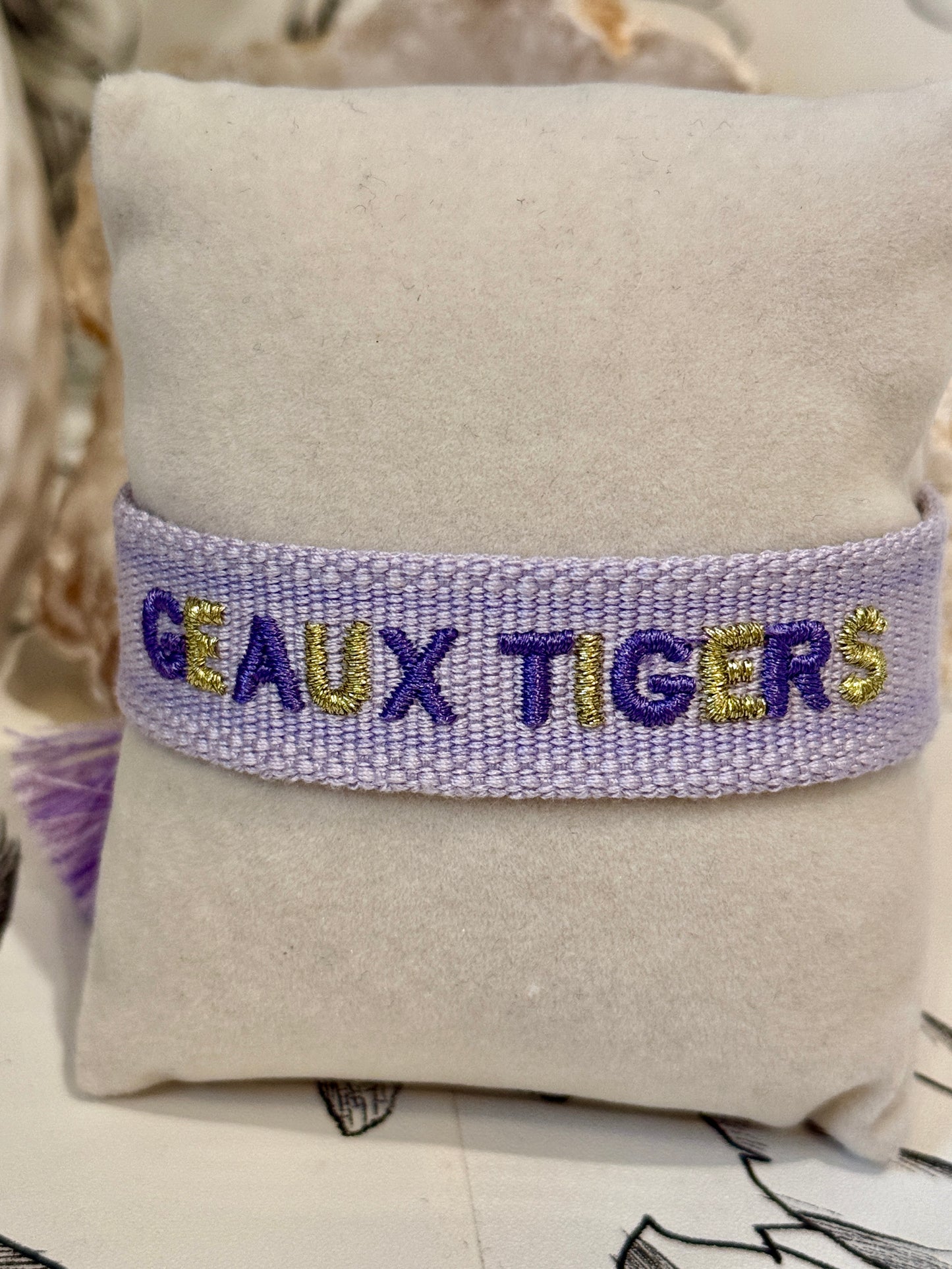 Geaux Tigers Tassel Bracelet - Best & Co. Boutique