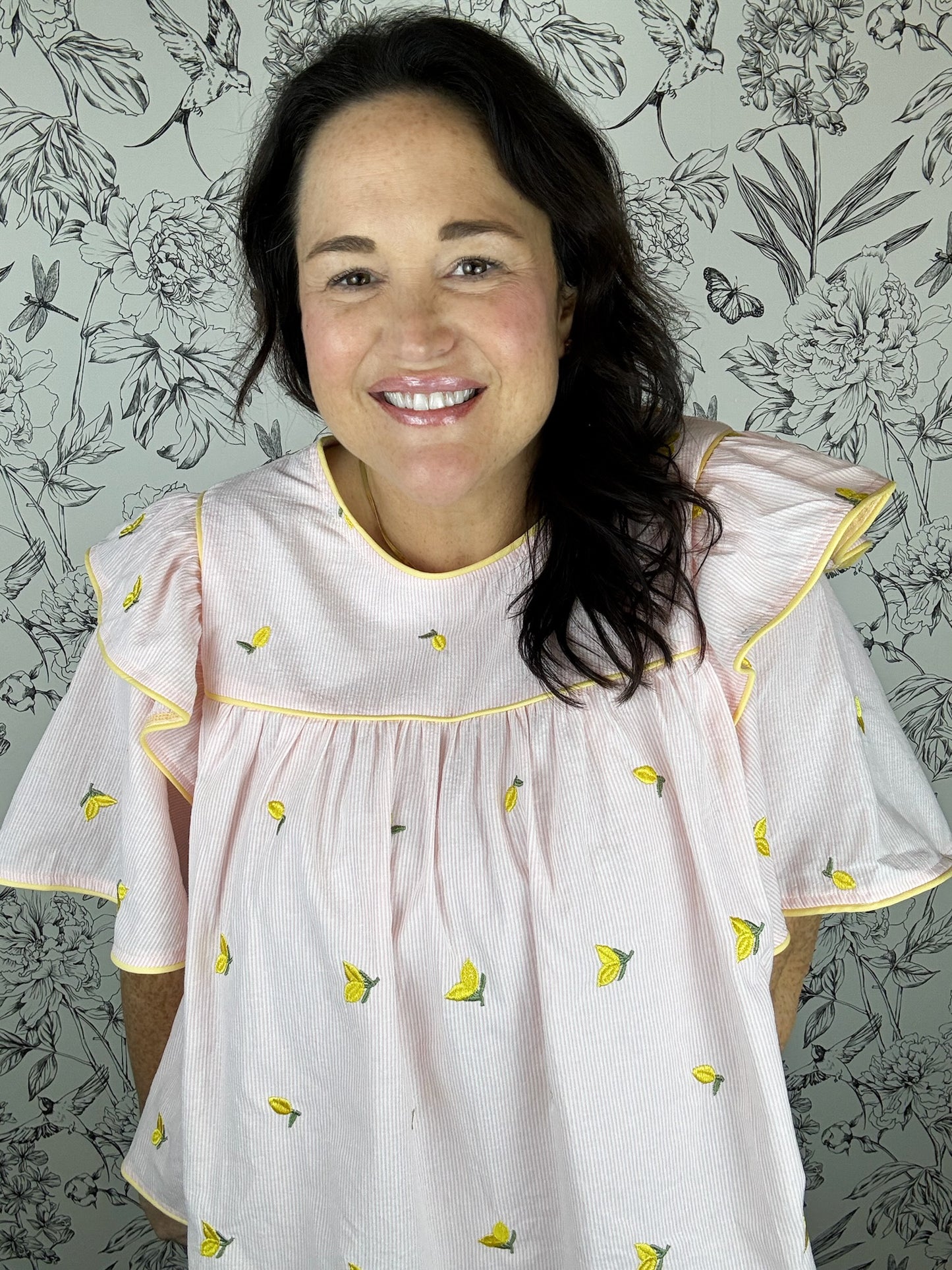 Pink Lemonade Babydoll Blouse