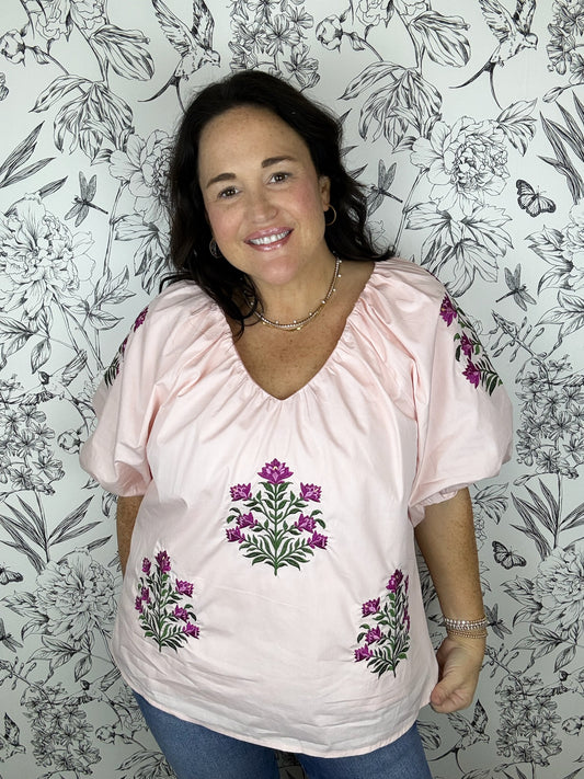 Blush Market Blouse