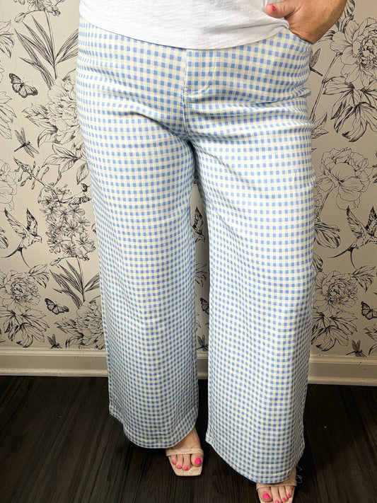 Breezy Picnic Gingham Pants