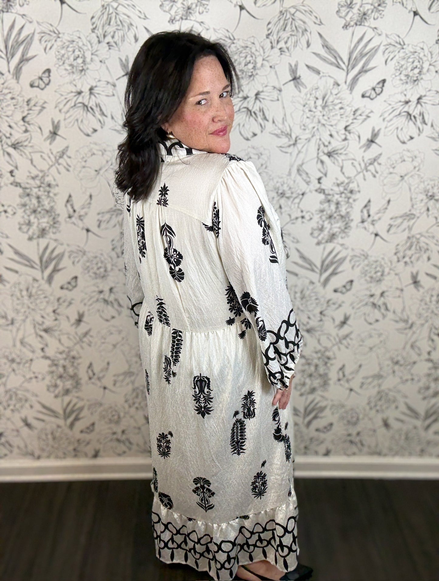 Flora Printed Midi Curvy - Best & Co. Boutique