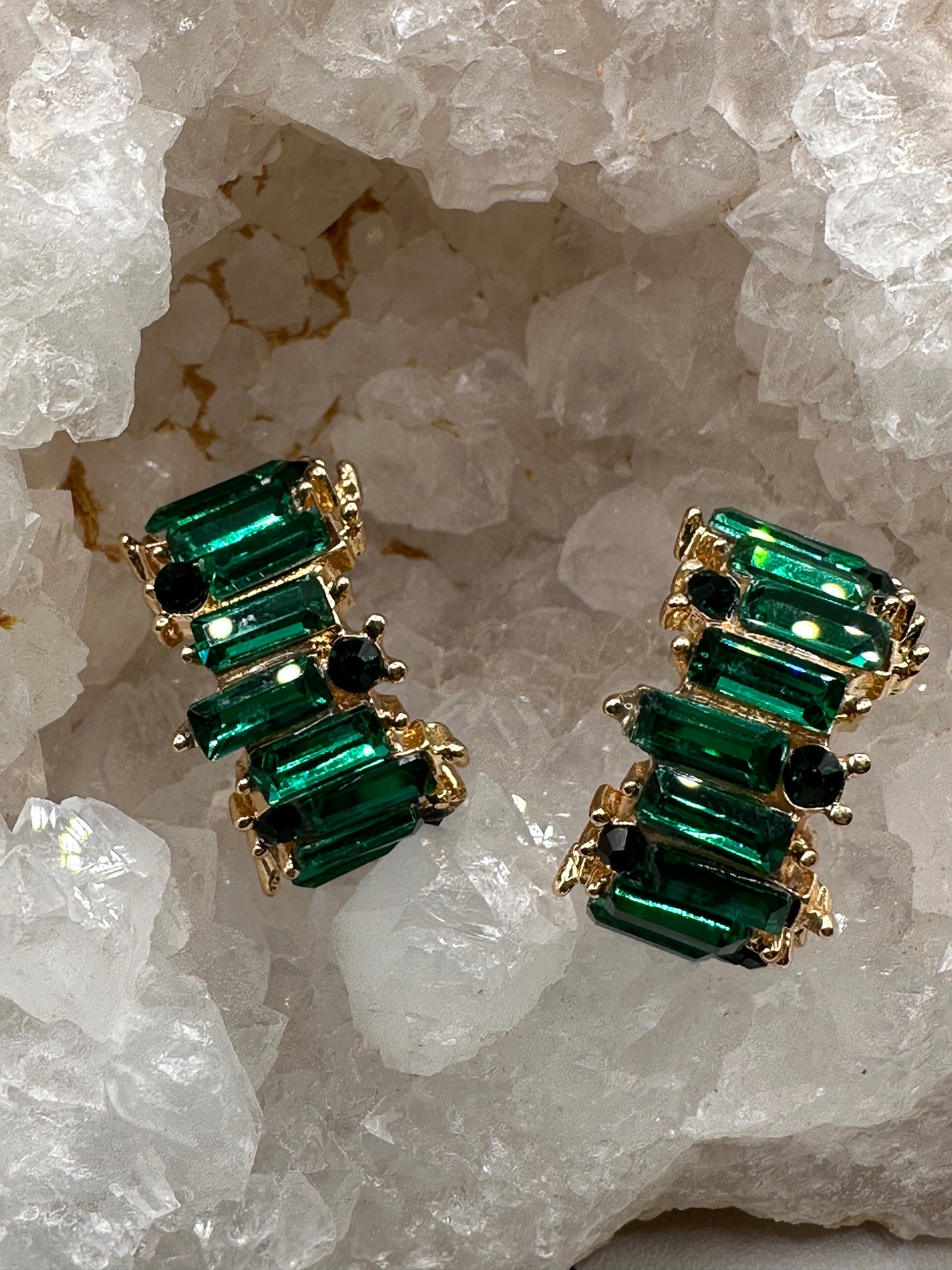 The Green Garina Baguette Hoop - Best & Co. Boutique