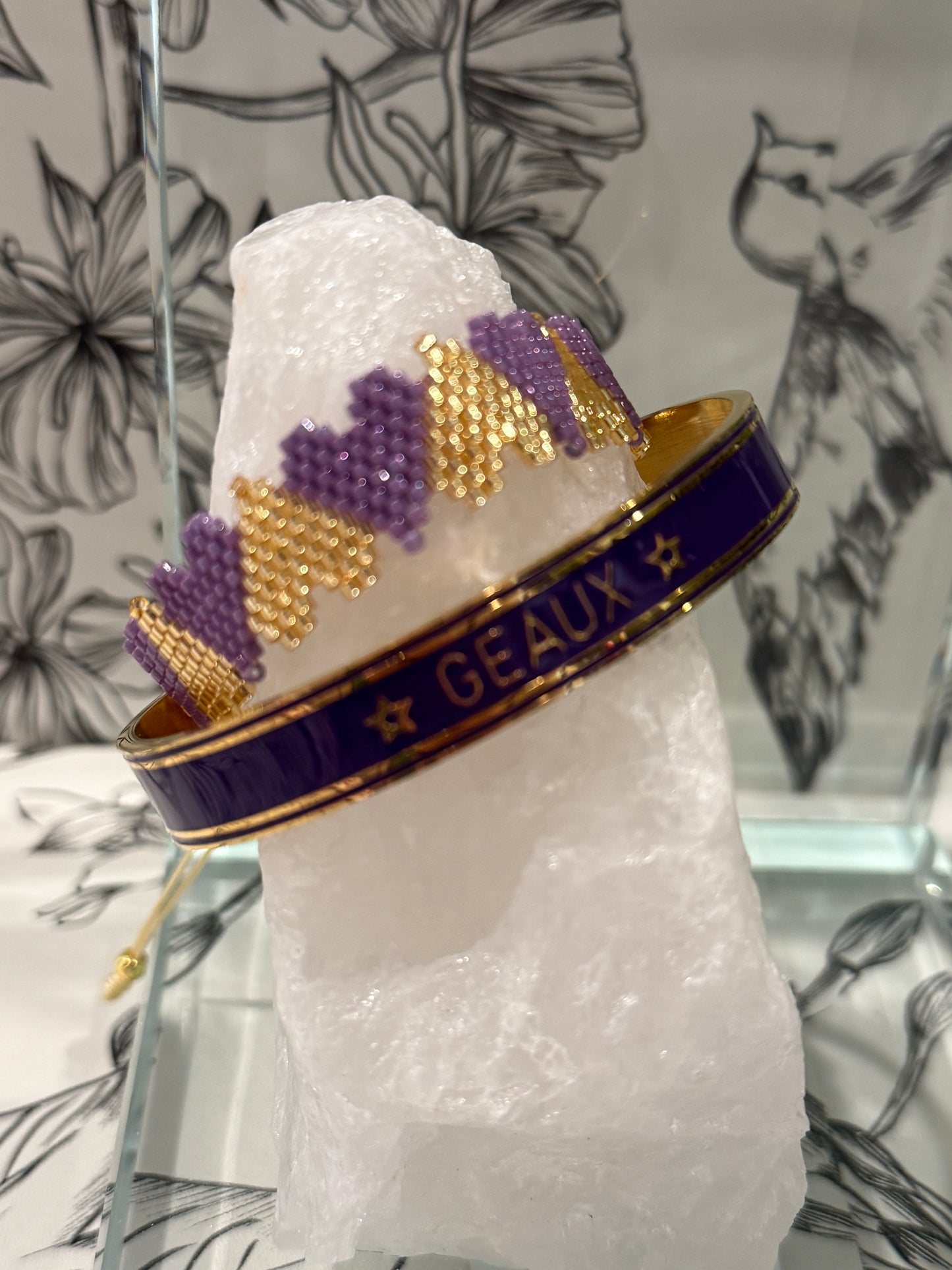 Mika Geaux Enamel Cuff - Best & Co. Boutique