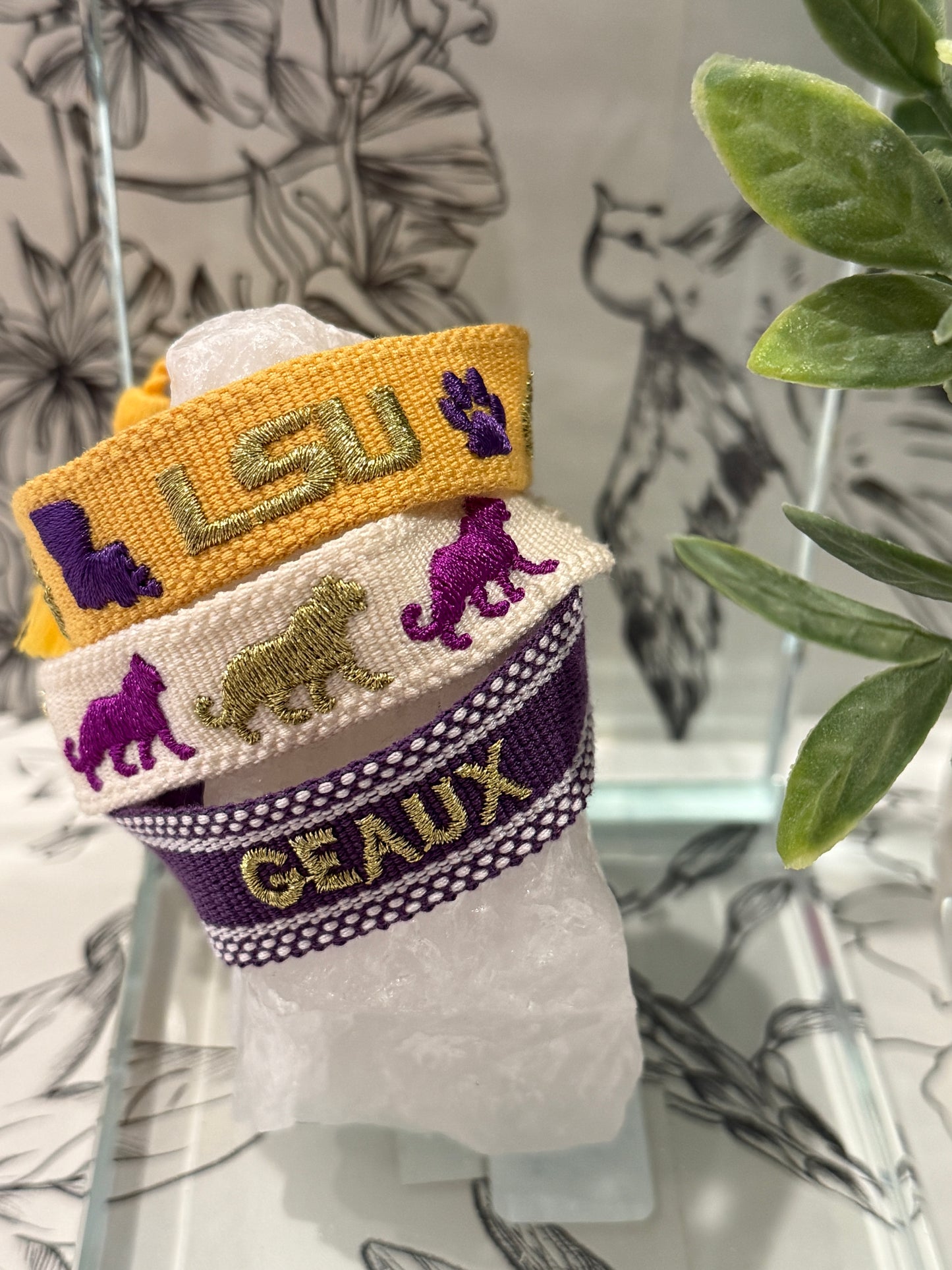 Geaux Canvas Tassel Bracelet - Best & Co. Boutique