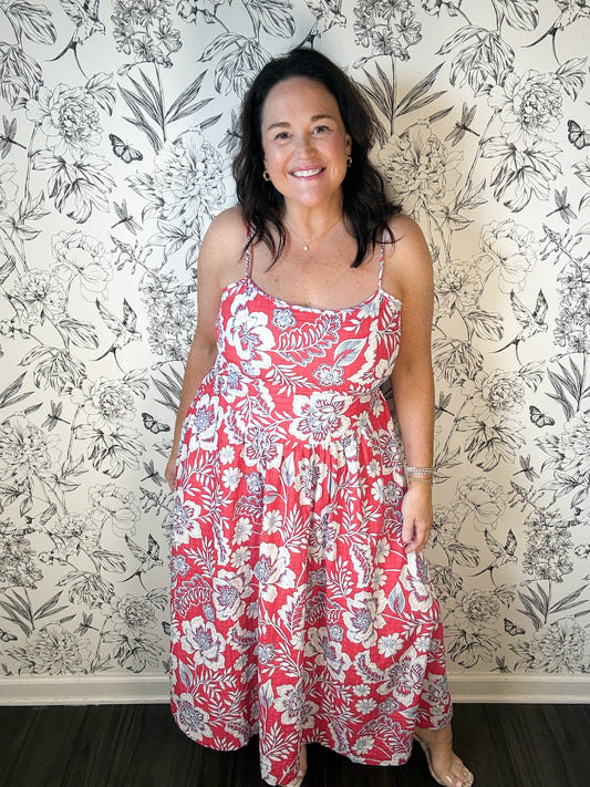 Tea House Chinoise Floral Dress