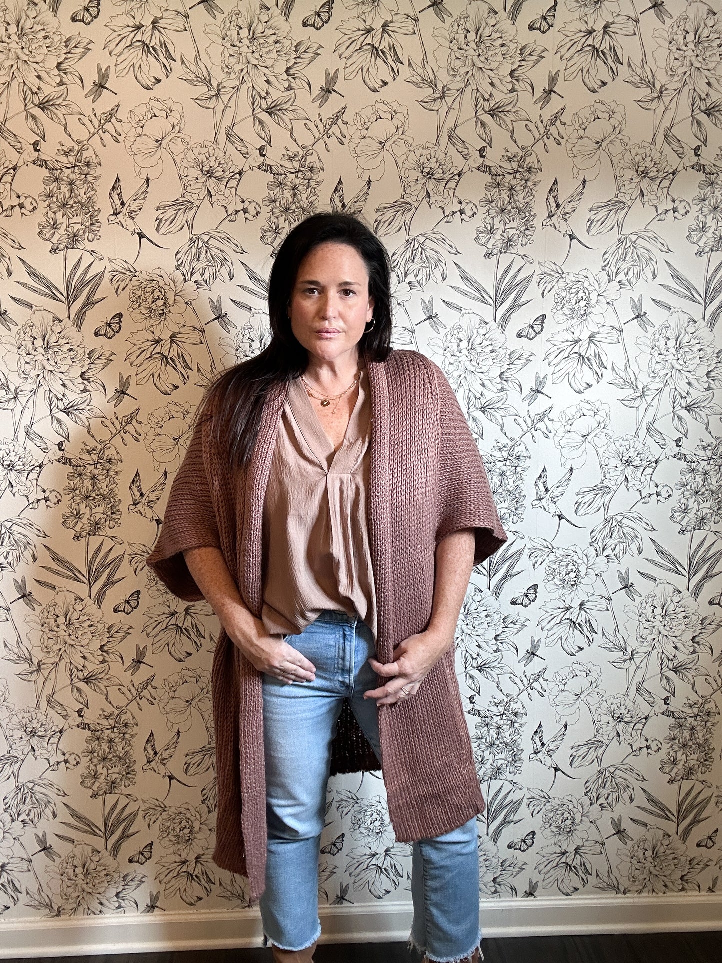 The Dotty Knit Duster - Best & Co. Boutique