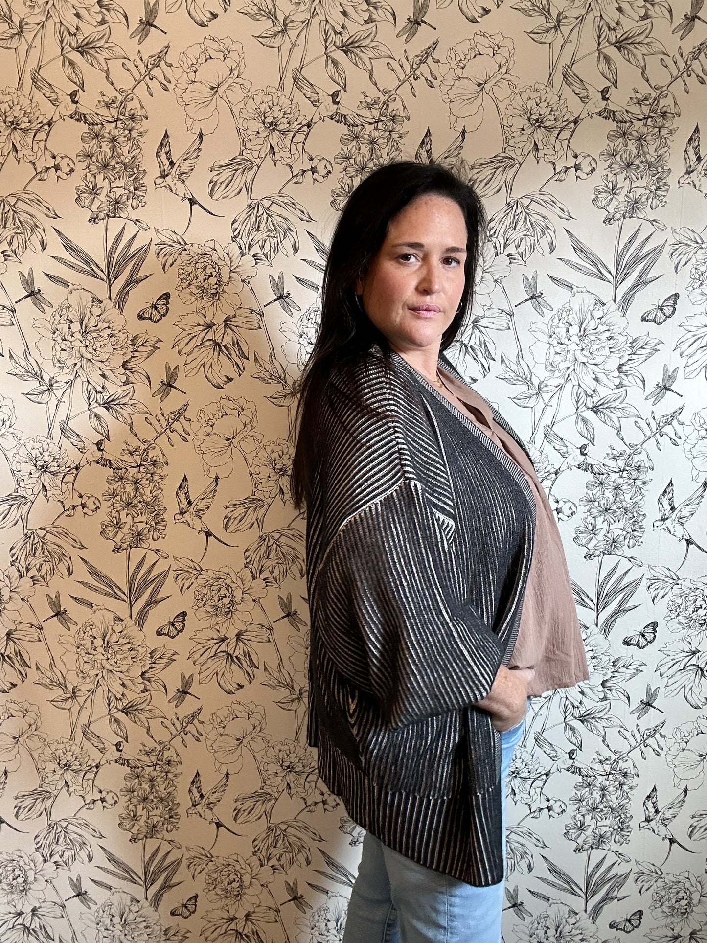 The Tilly Black and White Cardigan - Best & Co. Boutique