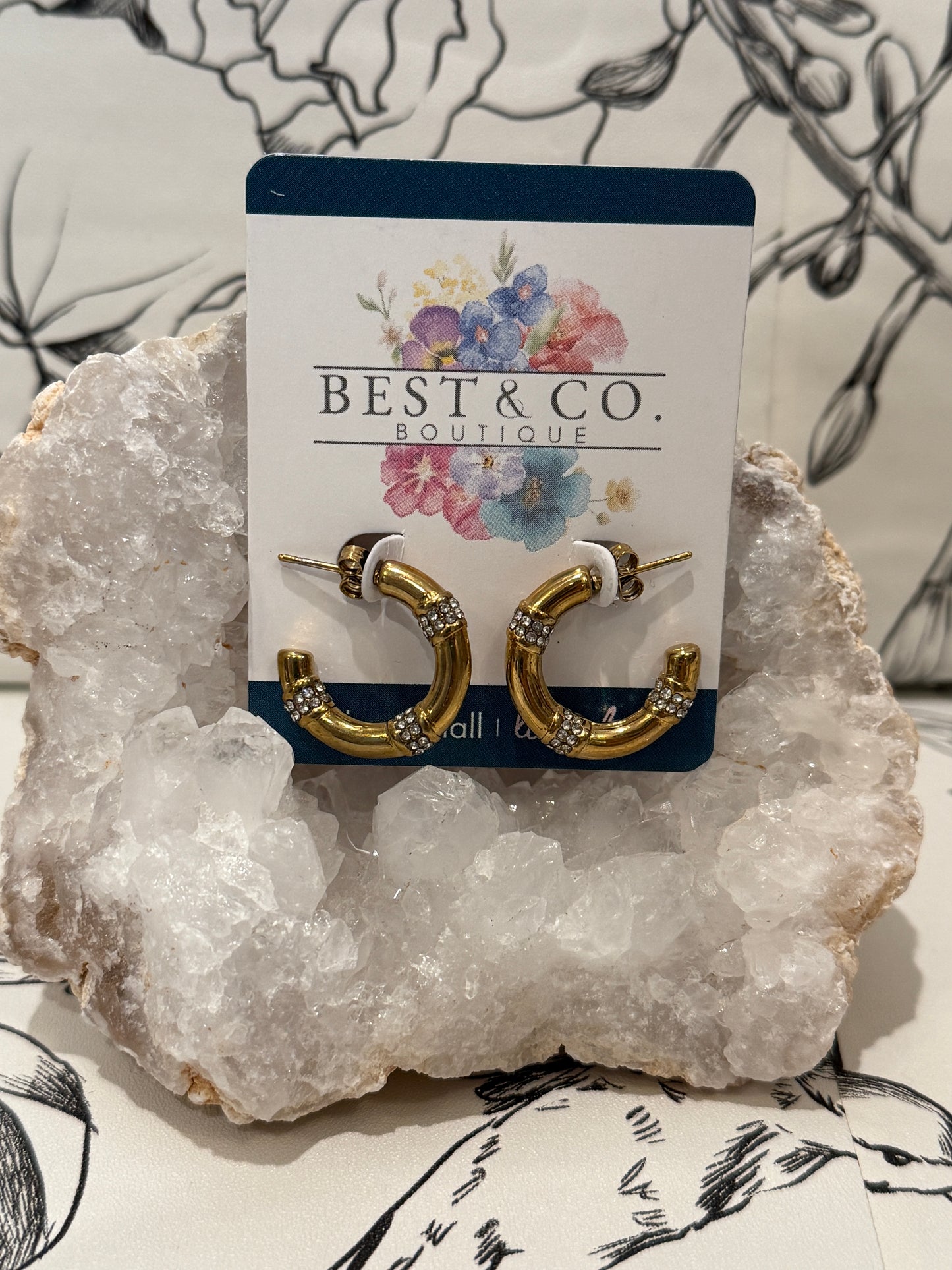 Golden Chica Hoop - Best & Co. Boutique