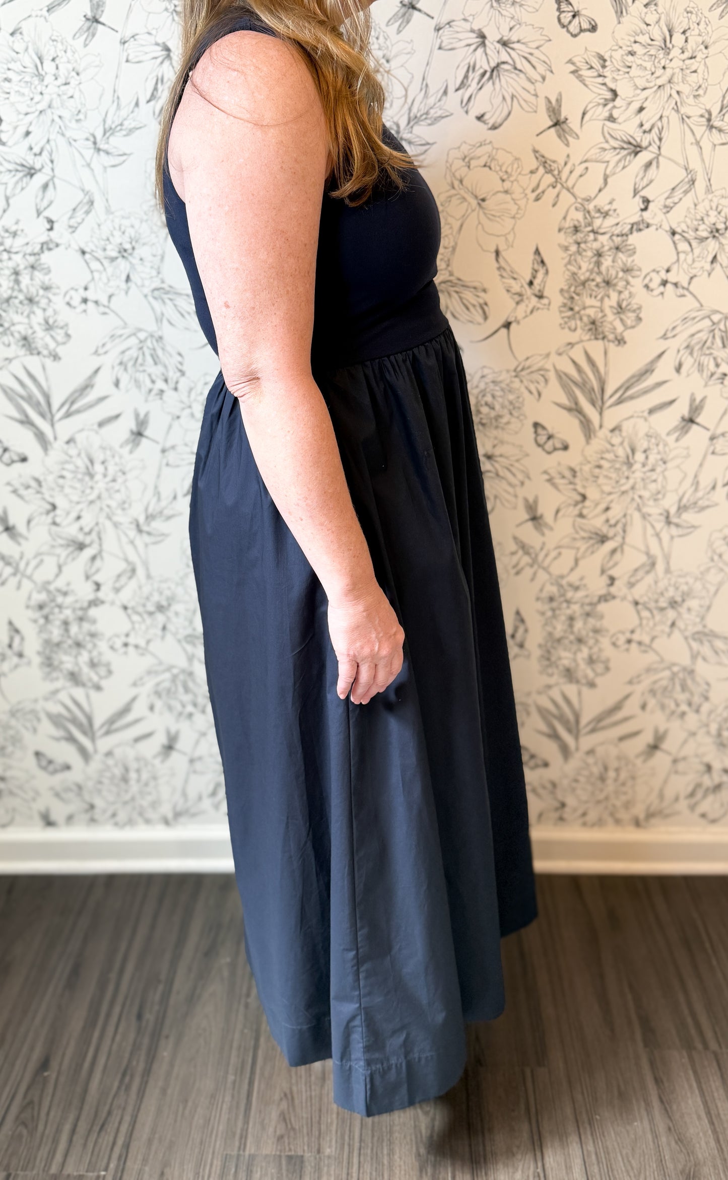 Navy Nights Midi Dress - Best & Co. Boutique
