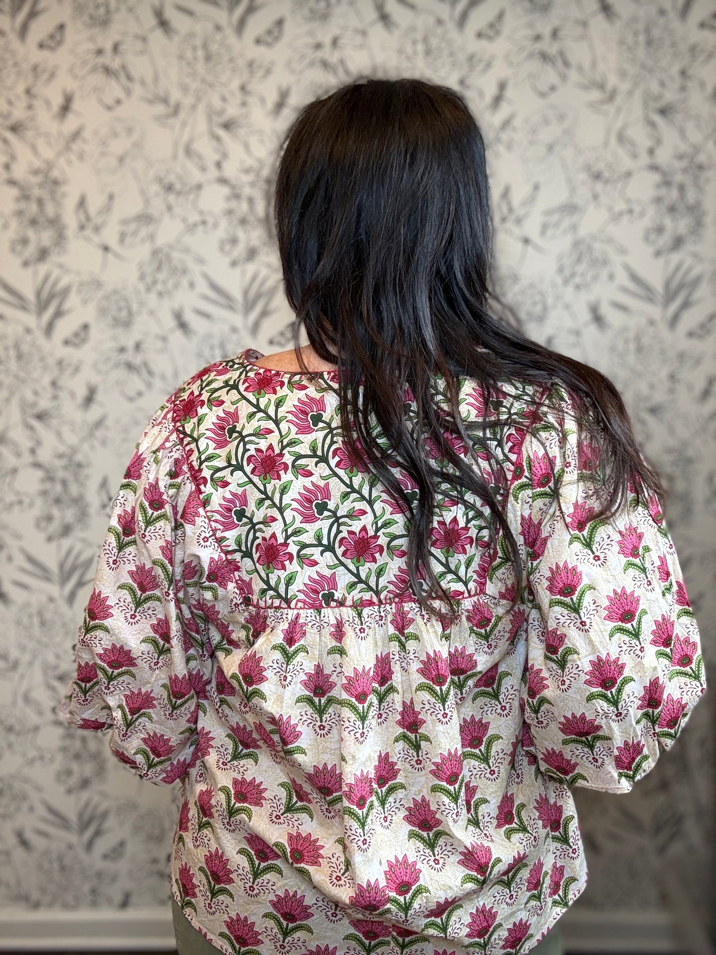 Sunset Sprig Top - Best & Co. Boutique
