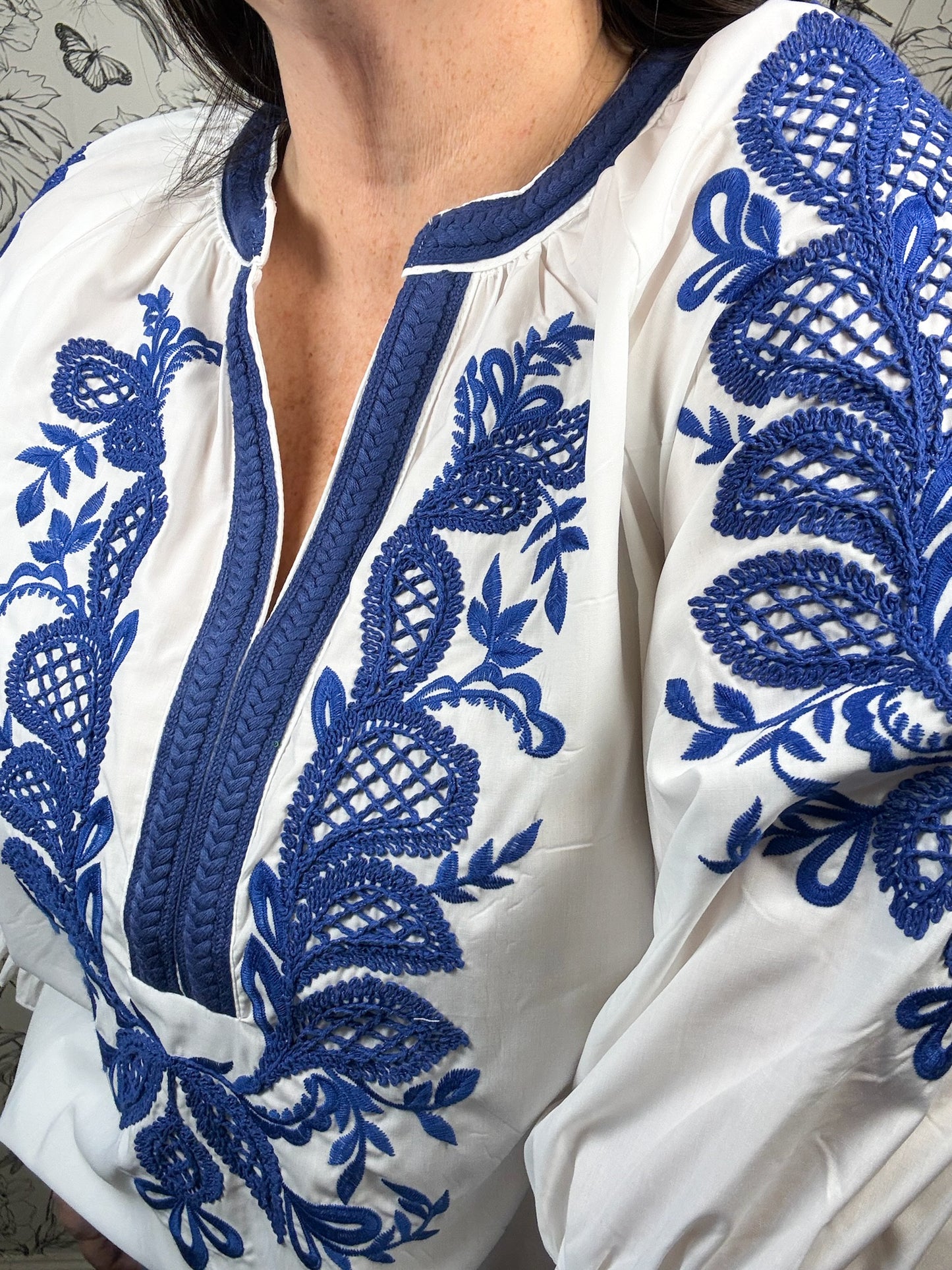 Seaside Stitch Embroidered Curvy