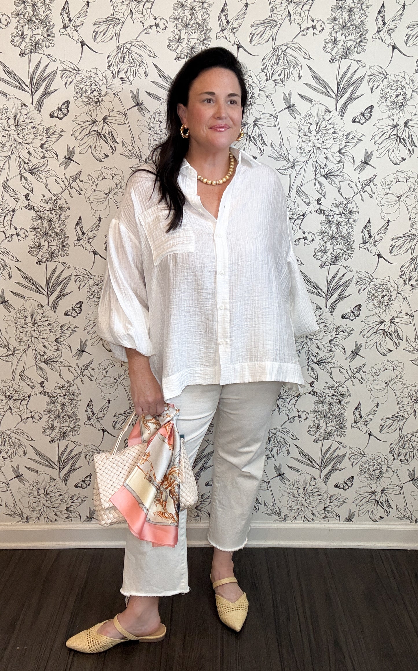 Pearl Glow Drape Top - Best & Co. Boutique