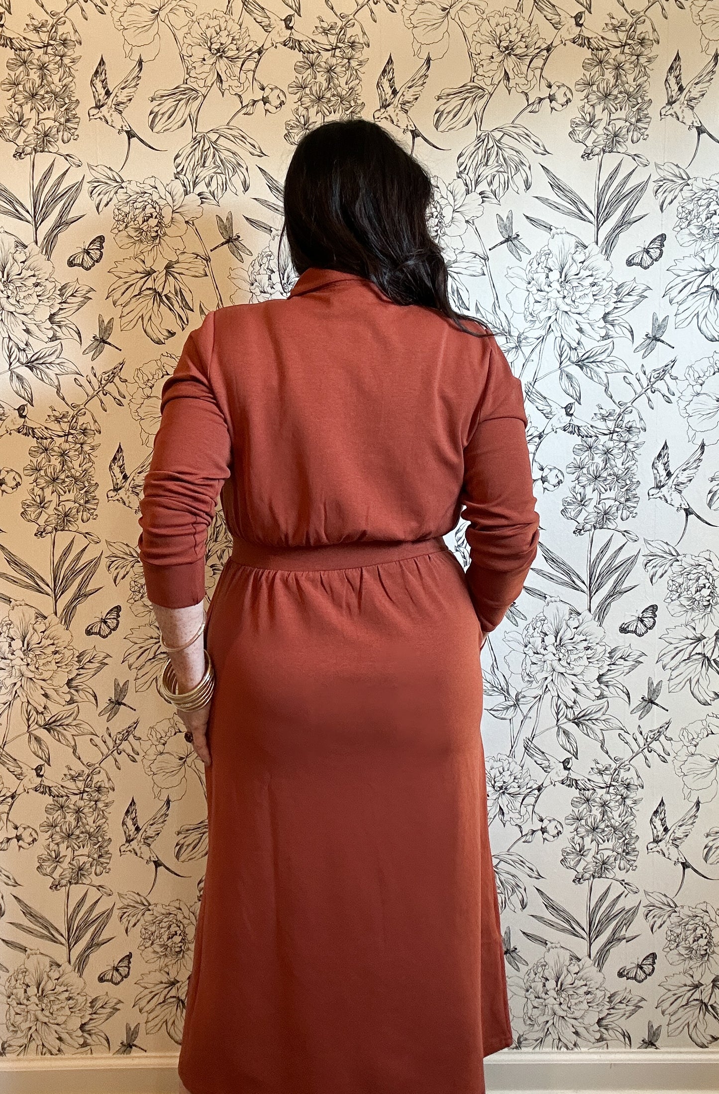 The Darcy Textured Zip Up Midi Dress - Best & Co. Boutique