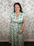 floral zip up midi dress SHE & SKY Curvy