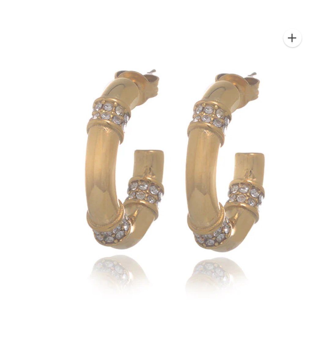 Golden Chica Hoop - Best & Co. Boutique