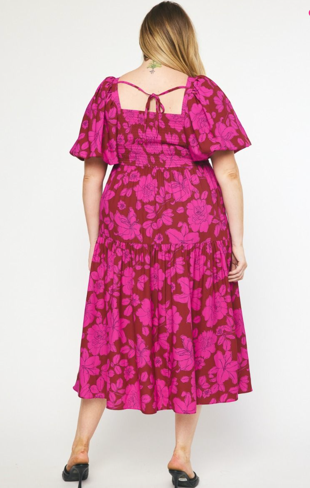 The Maeve Floral Midi Dress - Best & Co. Boutique