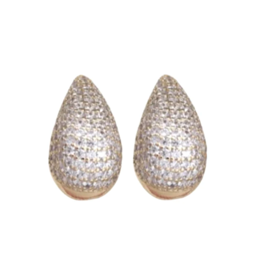 Pave Teardrops