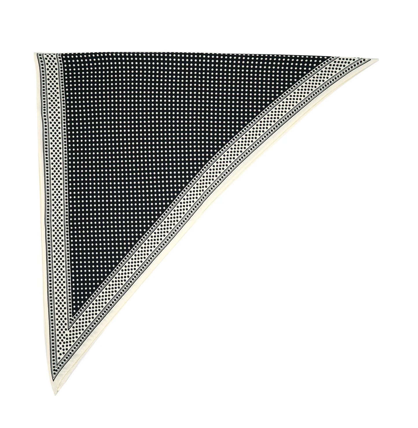 Triangle Scarf | Blk Dot